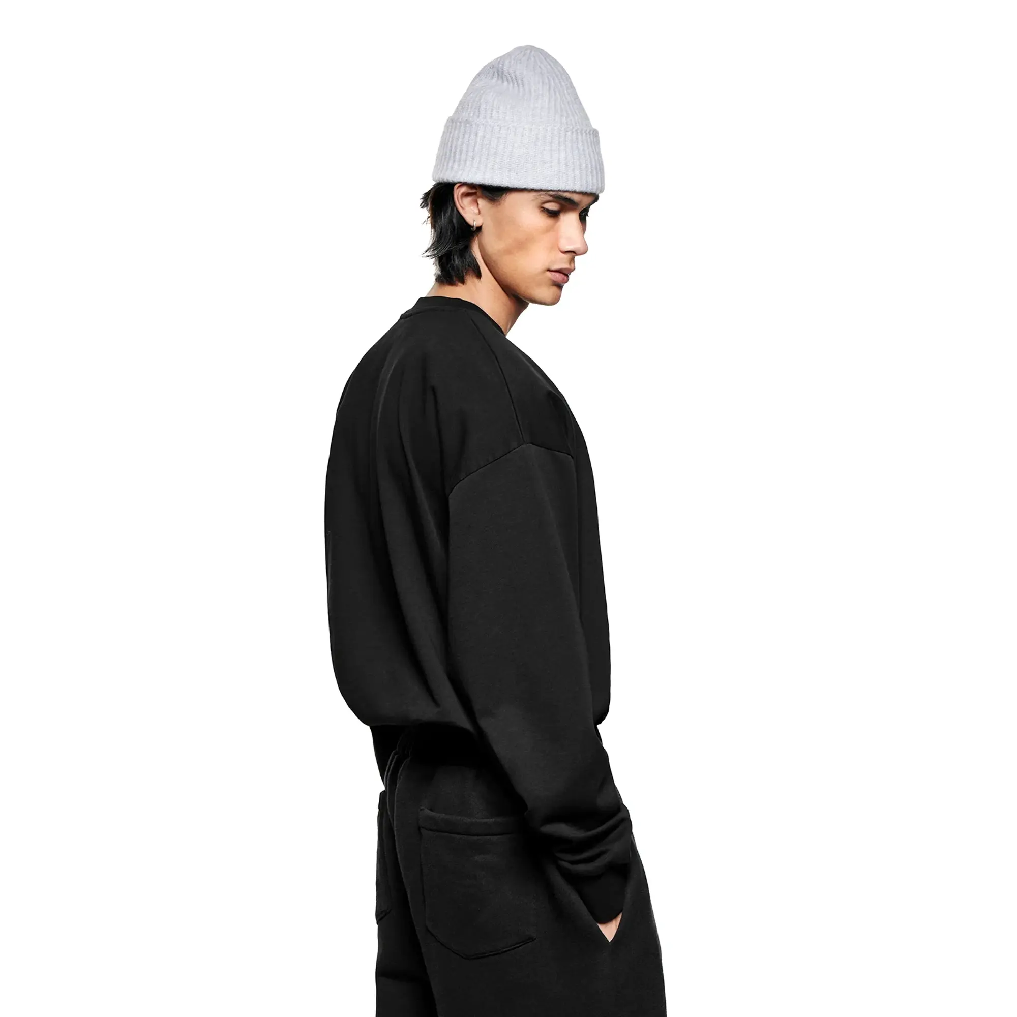 MKI Men's Linear Long Sleeve T-Shirt Black