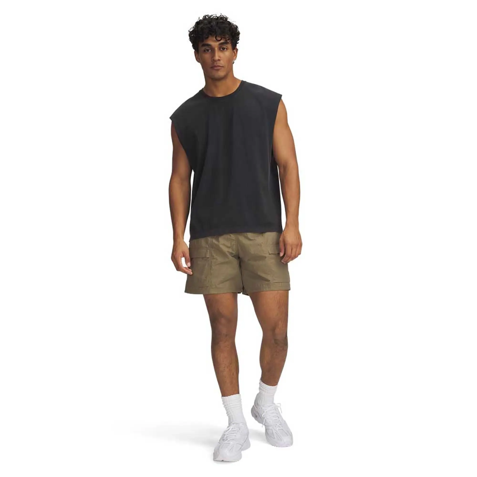 Men's  Under Armour  Icon Volley Cargo Shorts Bayou / Fire / White M