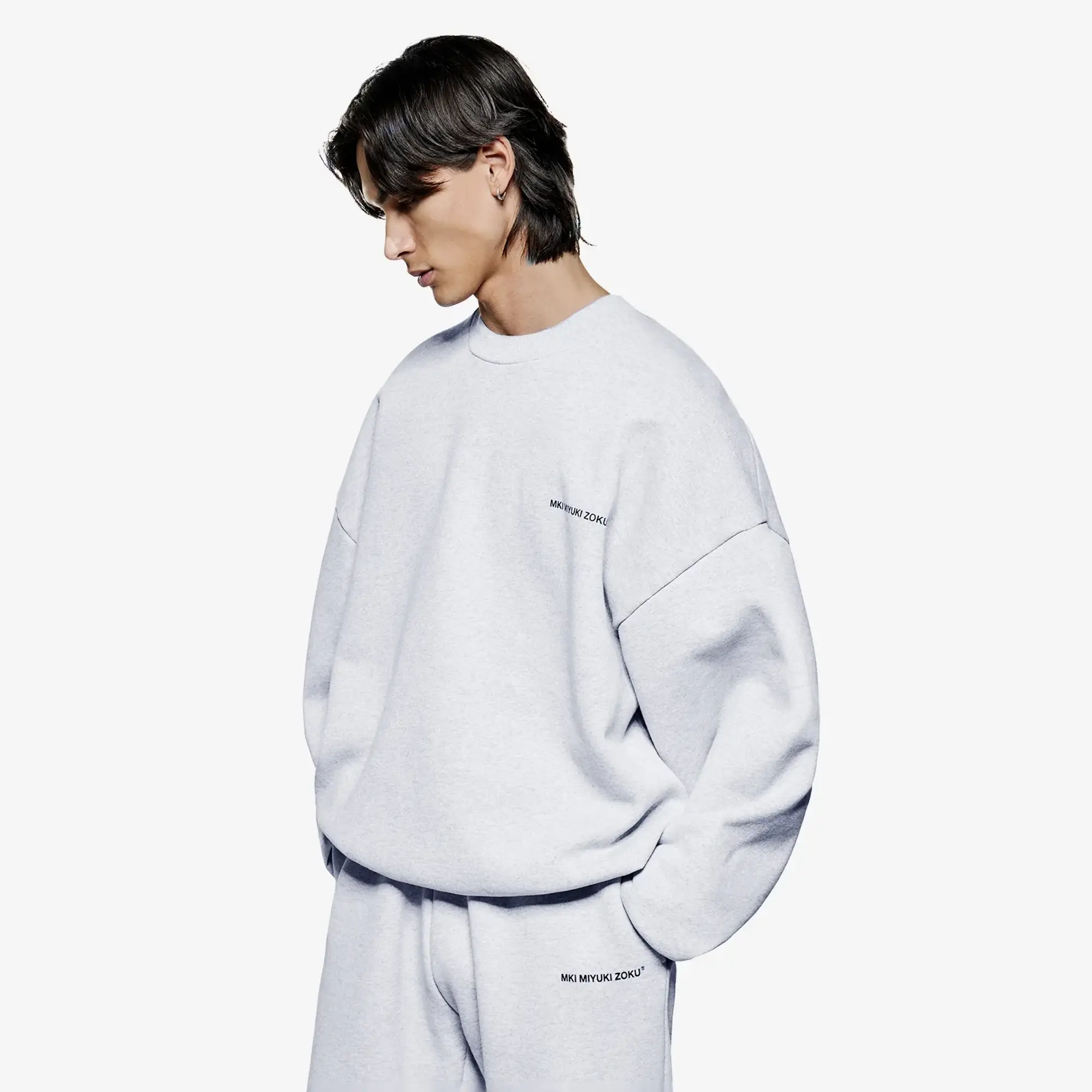 MKI Men's Uniform Crew Sweatshirt Grey