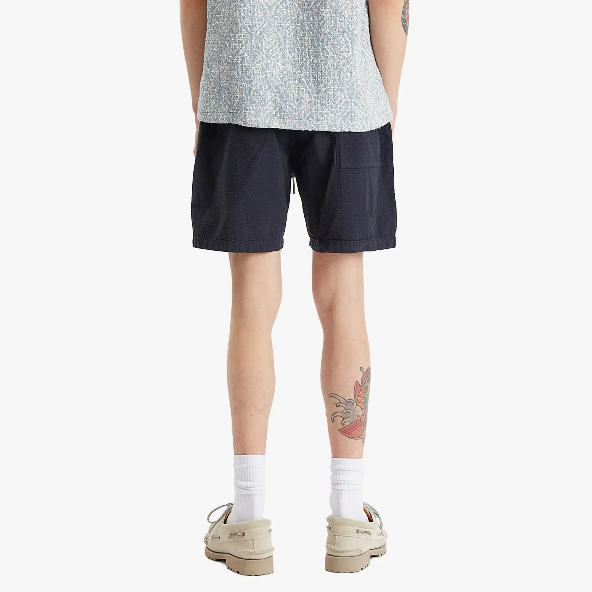 Portuguese Flannel Men's Atlantico Seersucker Shorts Navy