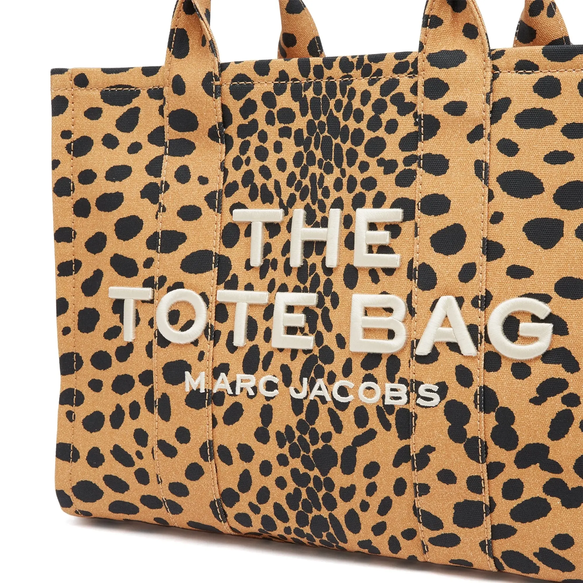 Marc Jacobs Women's The Large Tote Bag in Cheetah Canvas Black Multi