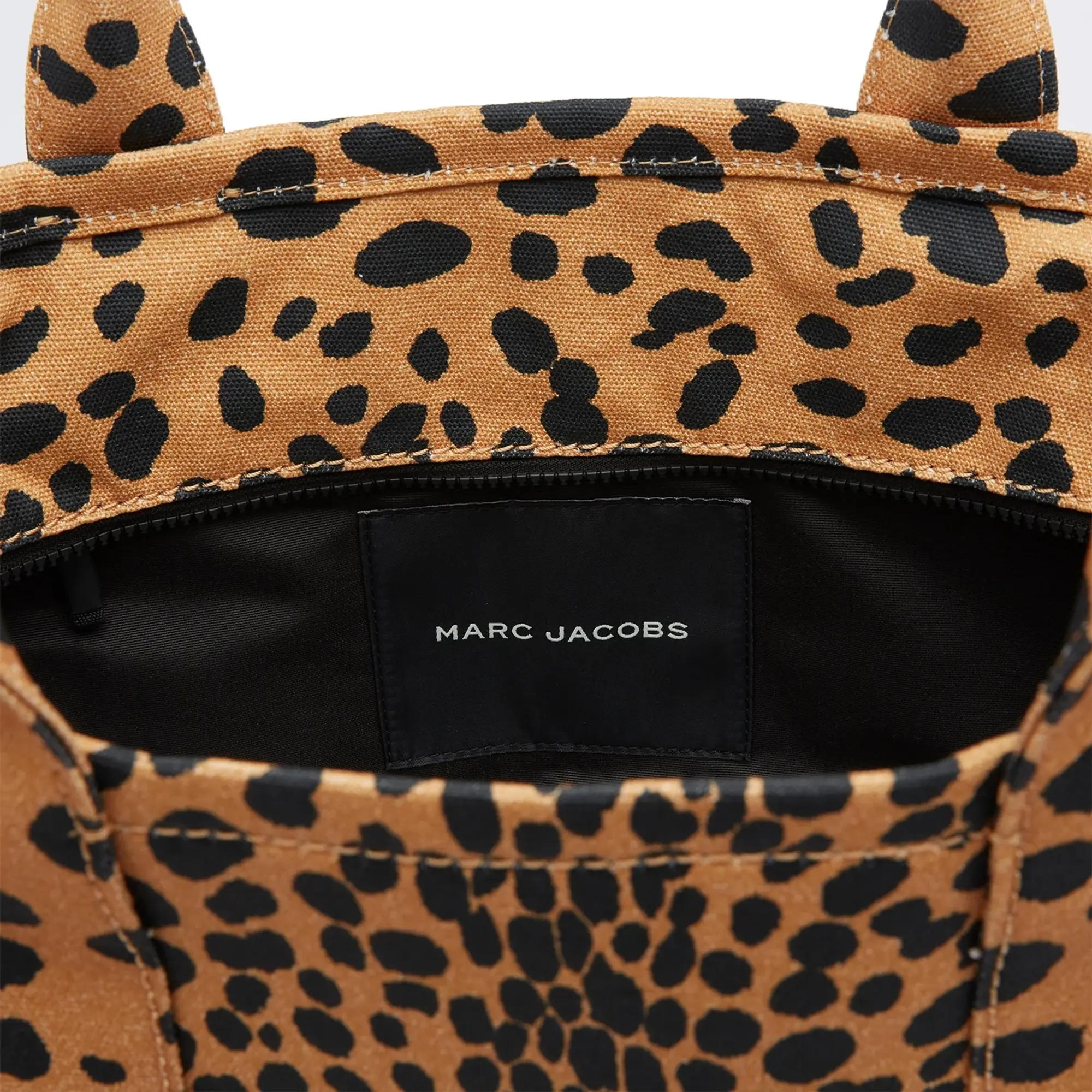 Marc Jacobs Women's The Large Tote Bag in Cheetah Canvas Black Multi