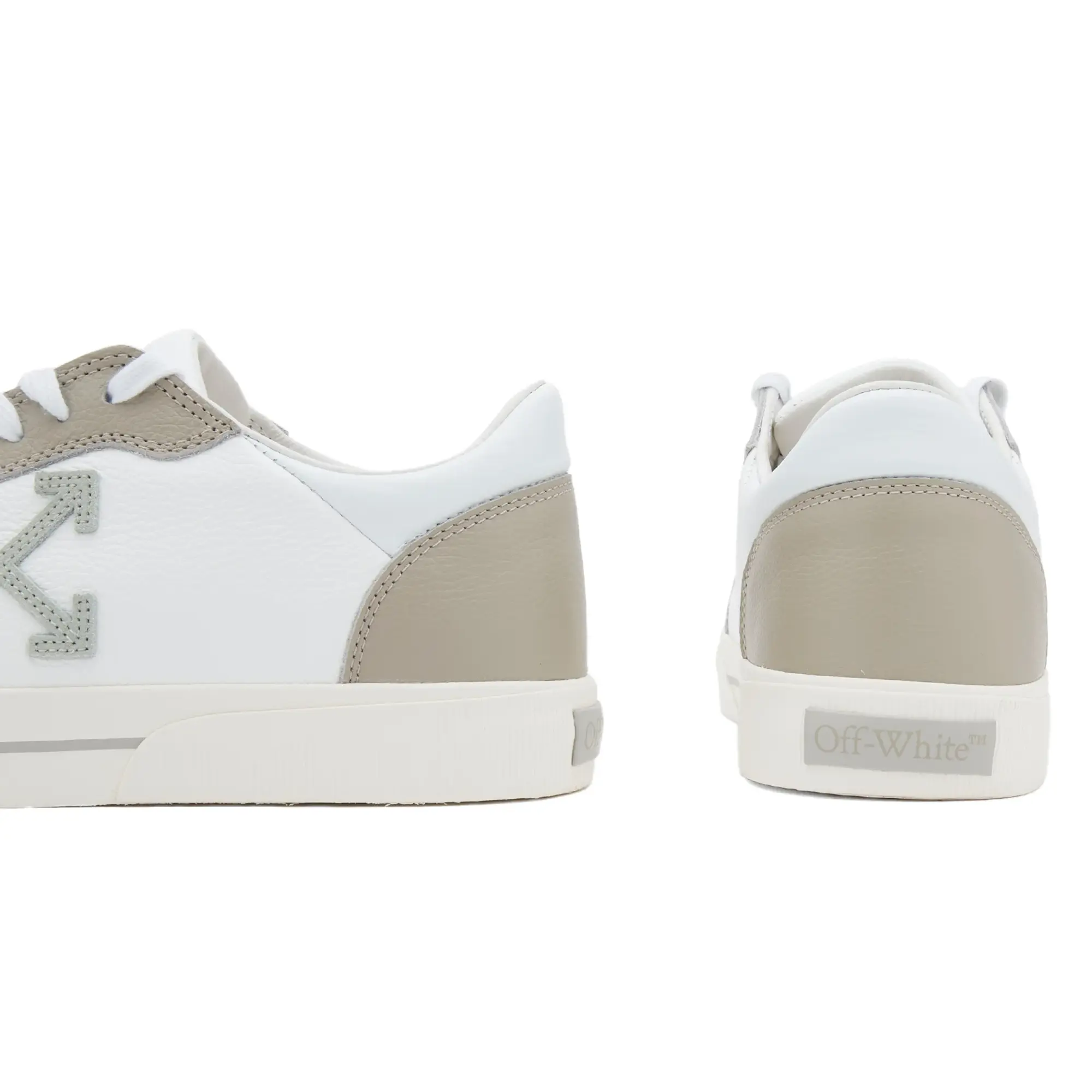 Off-White Men's New Low Vulcanized Leather Sneaker White/Sage
