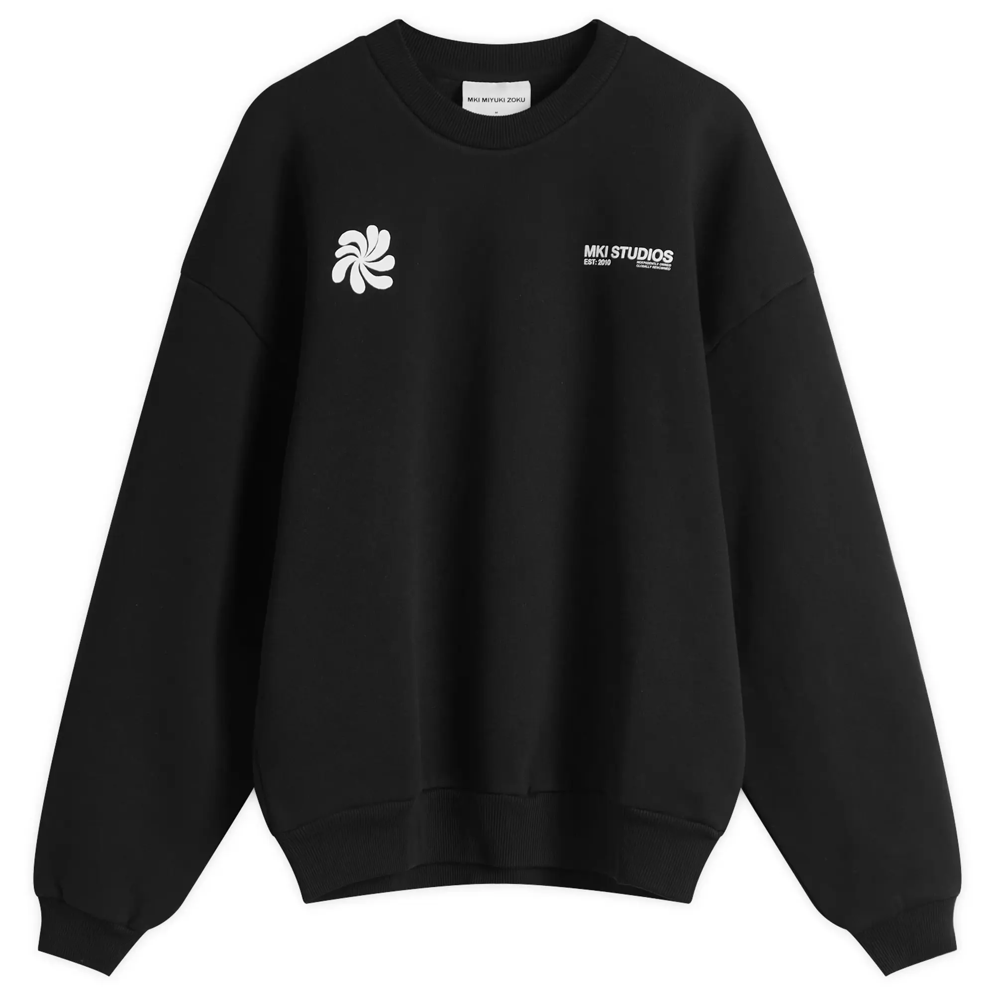 MKI Men's Abstract Crew Sweatshirt Black