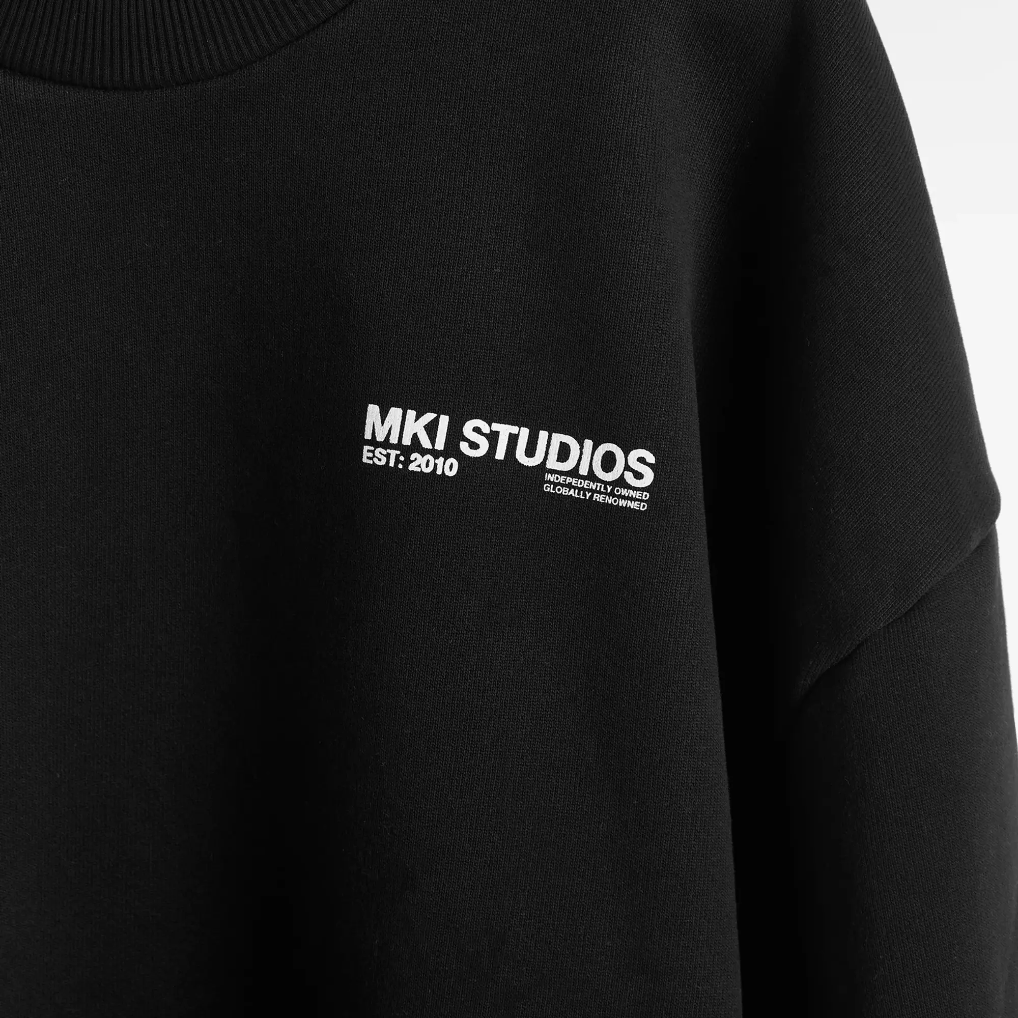 MKI Men's Abstract Crew Sweatshirt Black