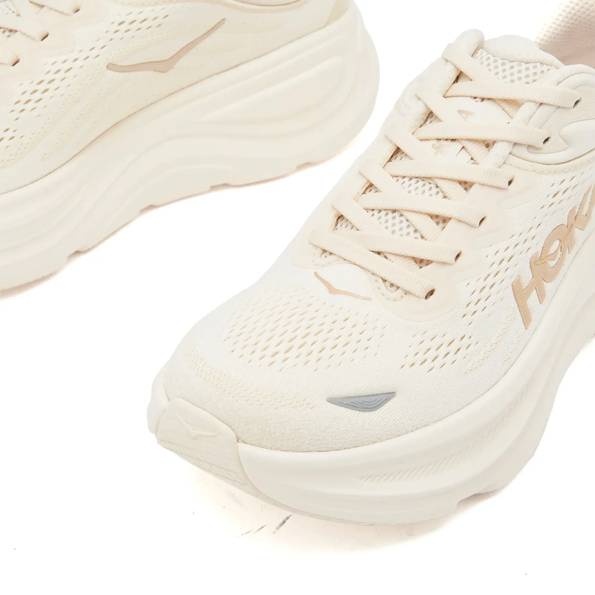 Hoka One One HOKA Women's Bondi 9 Road Running Shoes - Vanilla/Birch -  Size: UK 8