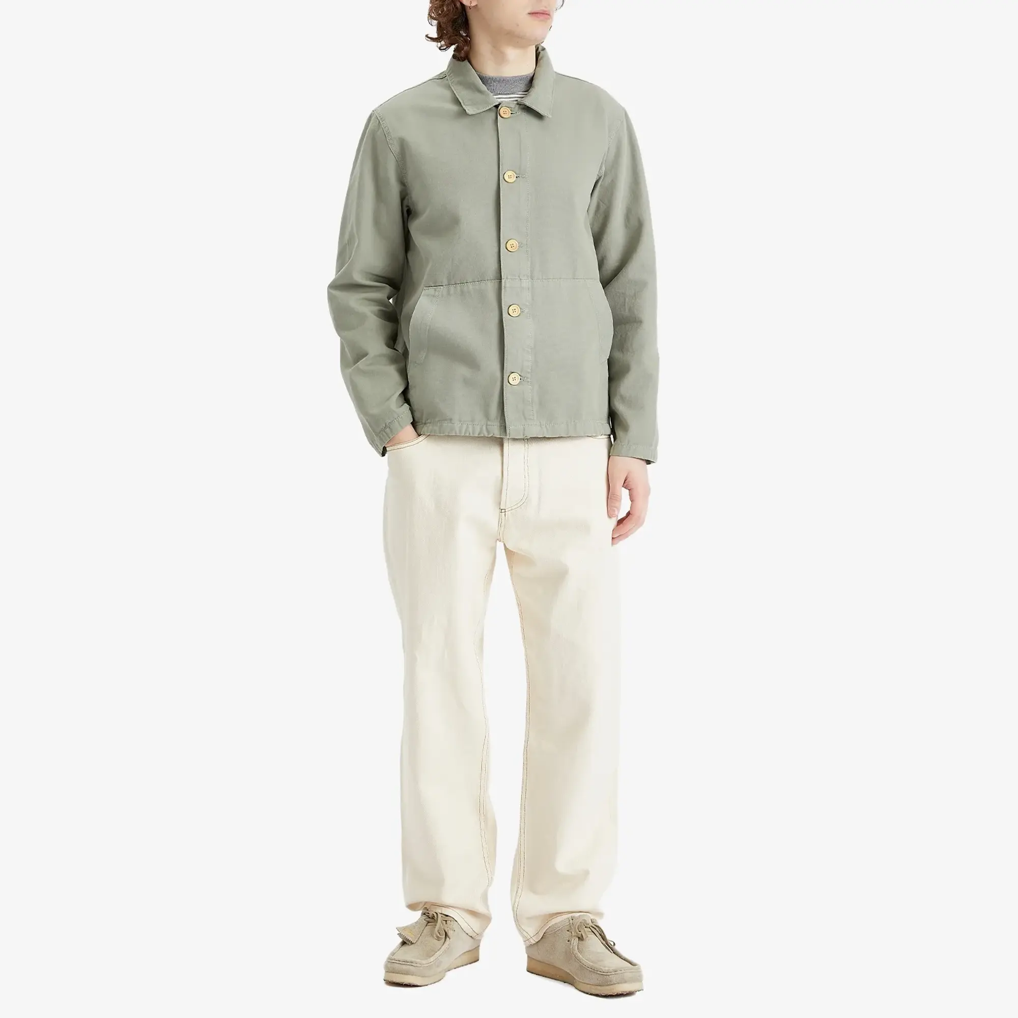 Armor-Lux Men's Fisherman Chore Jacket Shadow