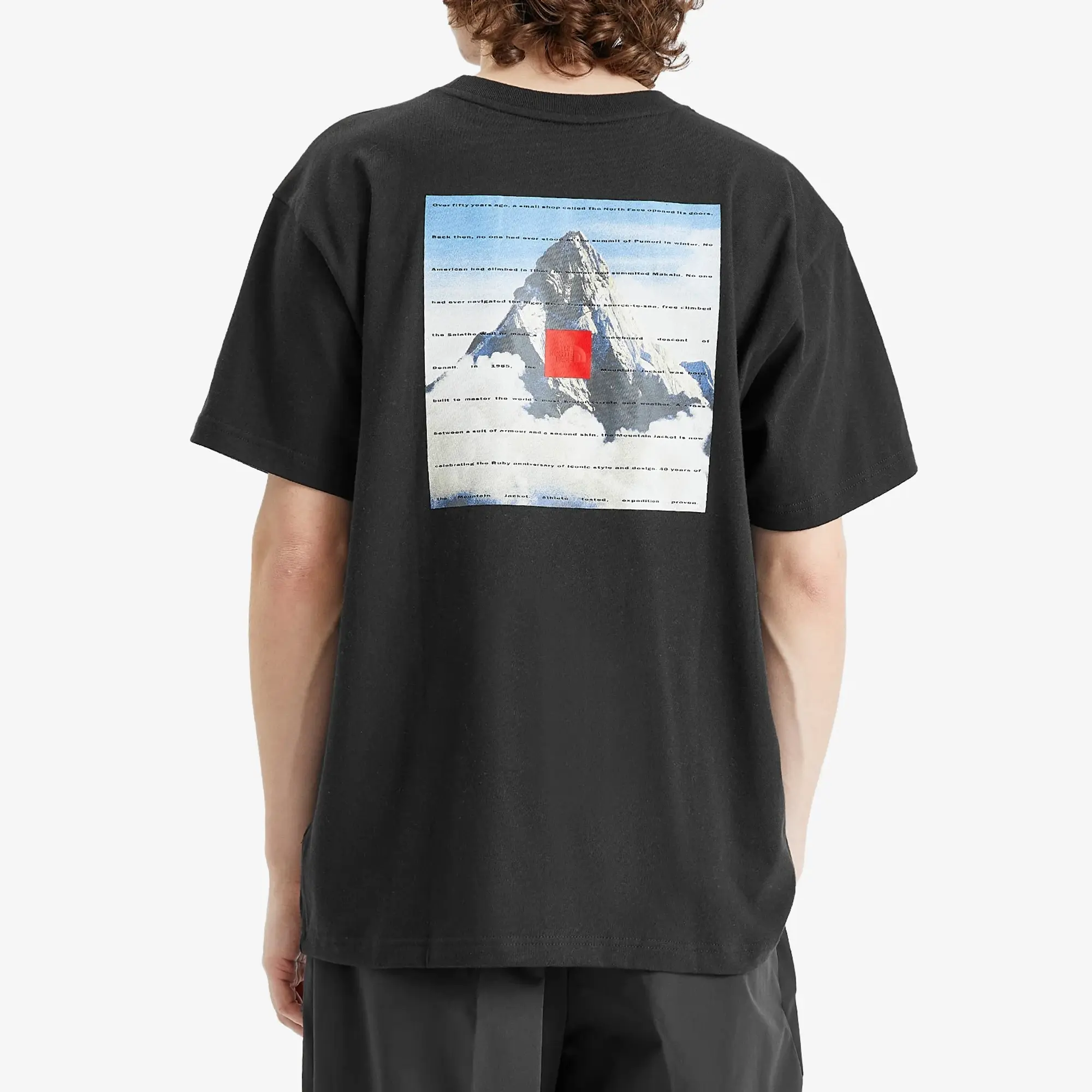 T-Shirt The North Face Shortsleeve 40Th Anniversary Mountain T-Shirt Tnf Black Xxl