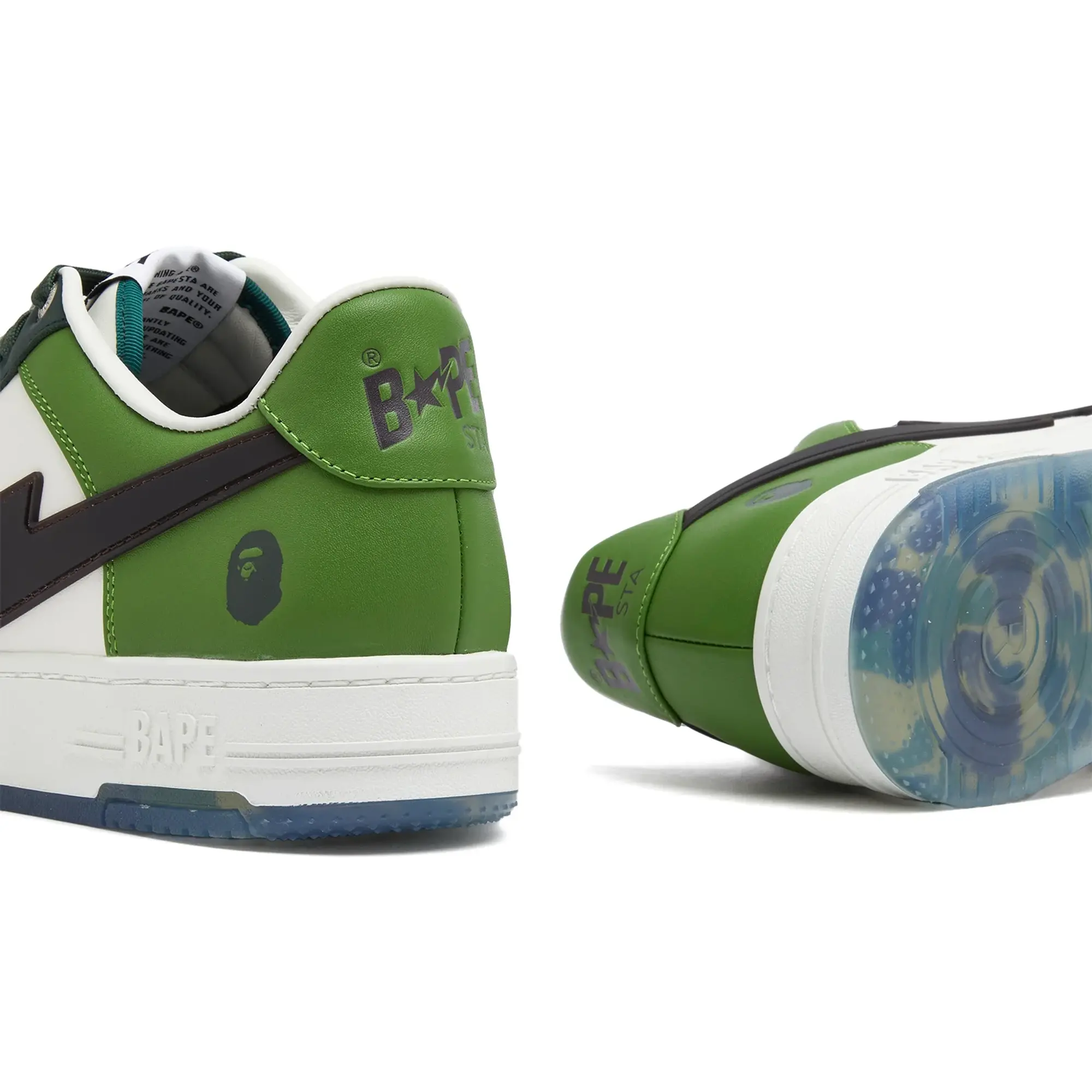 A Bathing Ape Men's Bape Sta OS Sneaker Green