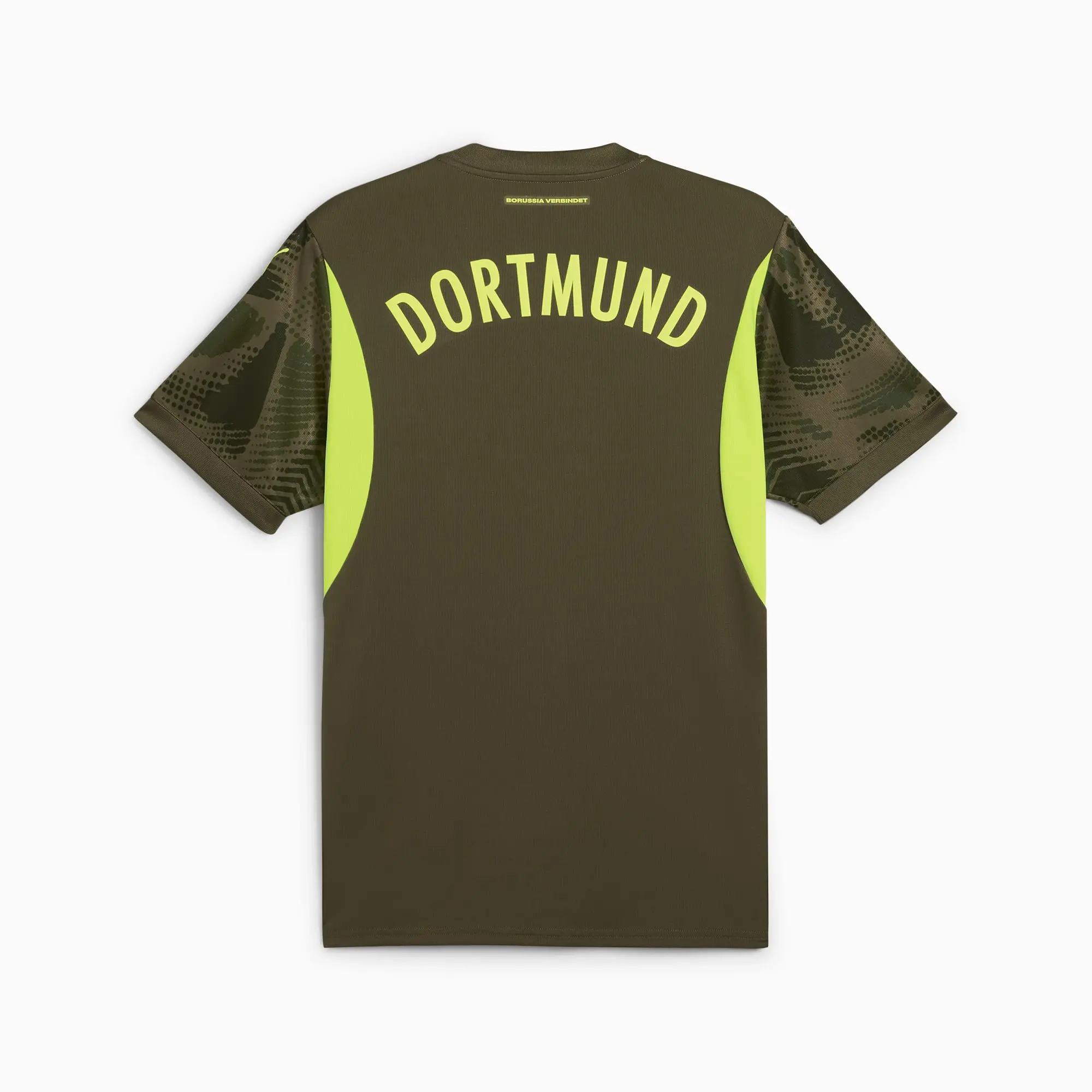 PUMA Borussia Dortmund 24/25 Goalkeeper Short Sleeve Jersey Men, Olive Drab/Myrtle