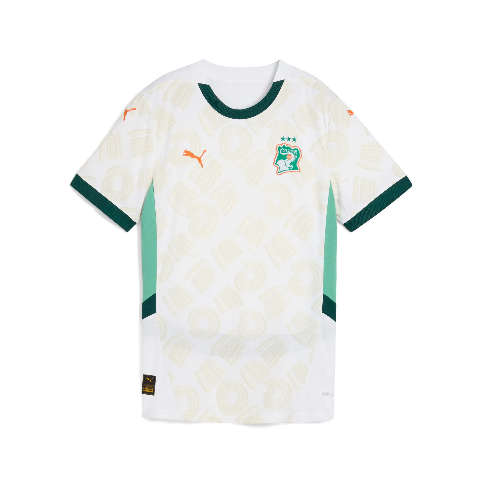 PUMA CÃ´te d'Ivoire 2025 Away Jersey Women in White | Size Large