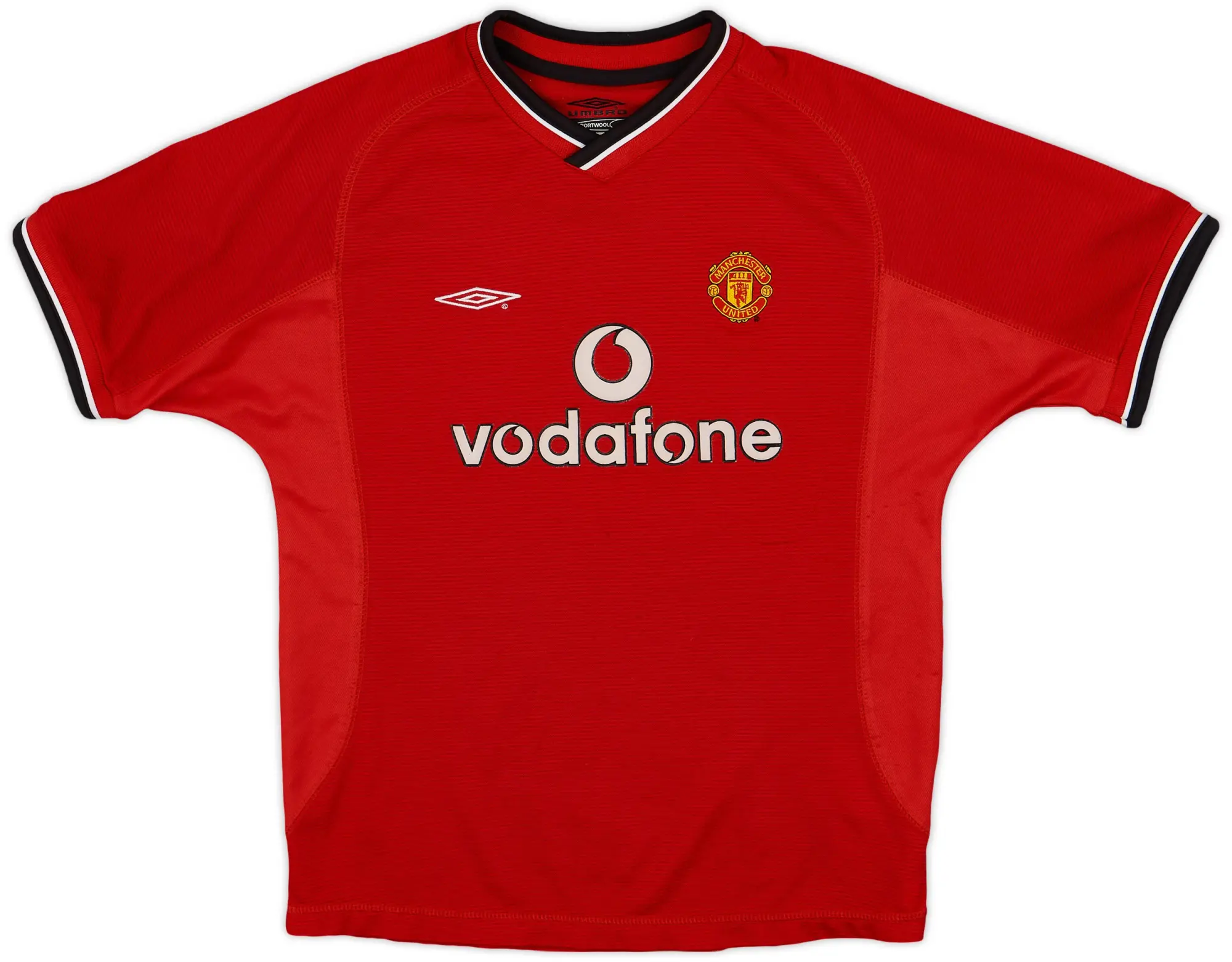 Umbro 2000-02 Manchester United Home Shirt - 7/10 - (L.Boys)