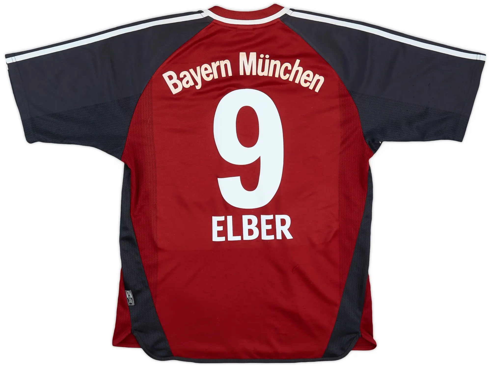 adidas 2001-02 Bayern Munich Home Shirt Elber #9 - 6/10 - (M)