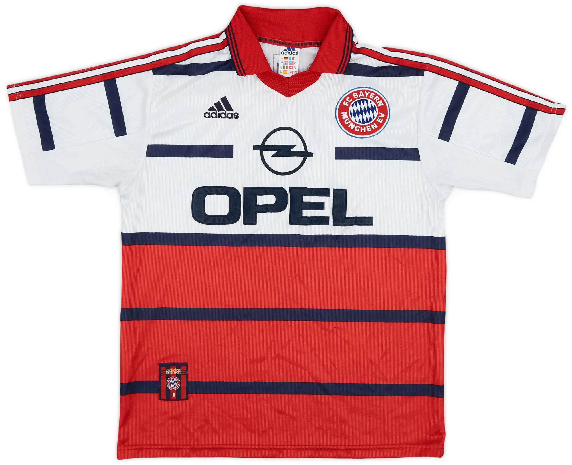 adidas 1998-00 Bayern Munich Away Shirt - 8/10 - (XL.Boys)