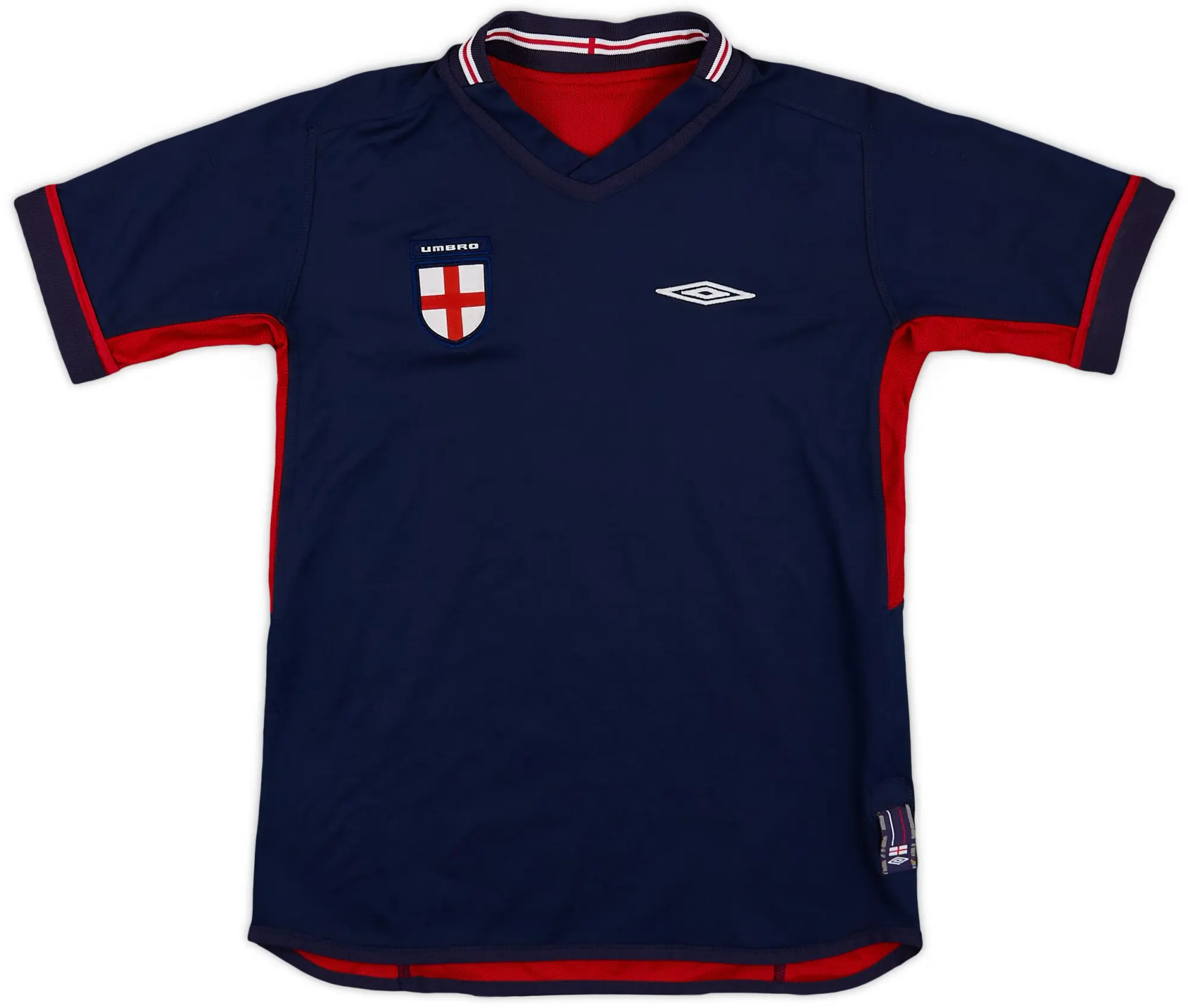 Umbro 2002-04 England Away Shirt - 8/10 - (L.Boys)