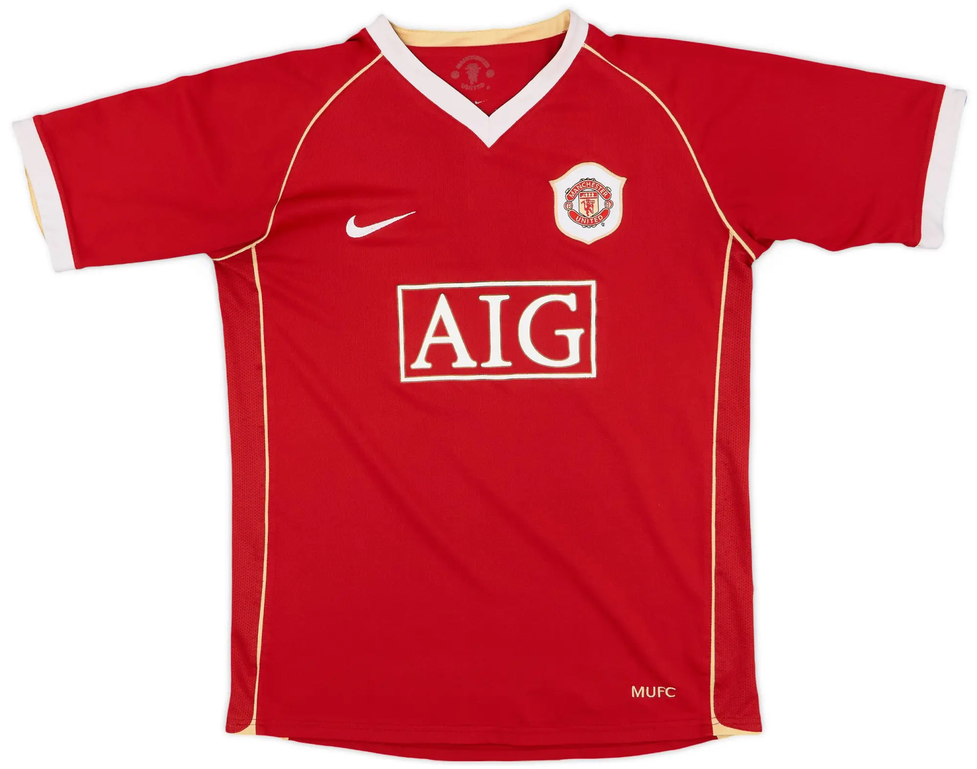 Nike 2006-07 Manchester United Home Shirt - 8/10 - (XL.Boys)