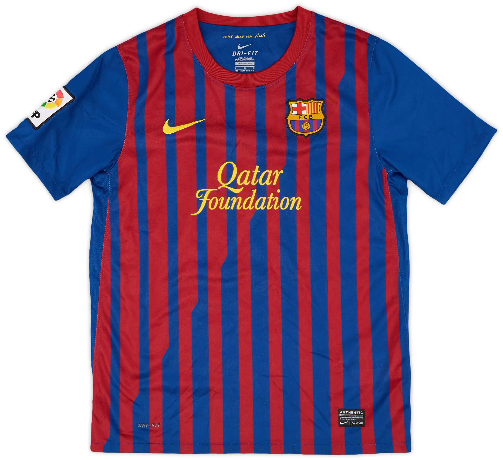 Nike 2011-12 Barcelona Home Shirt - 9/10 - (L.Boys)