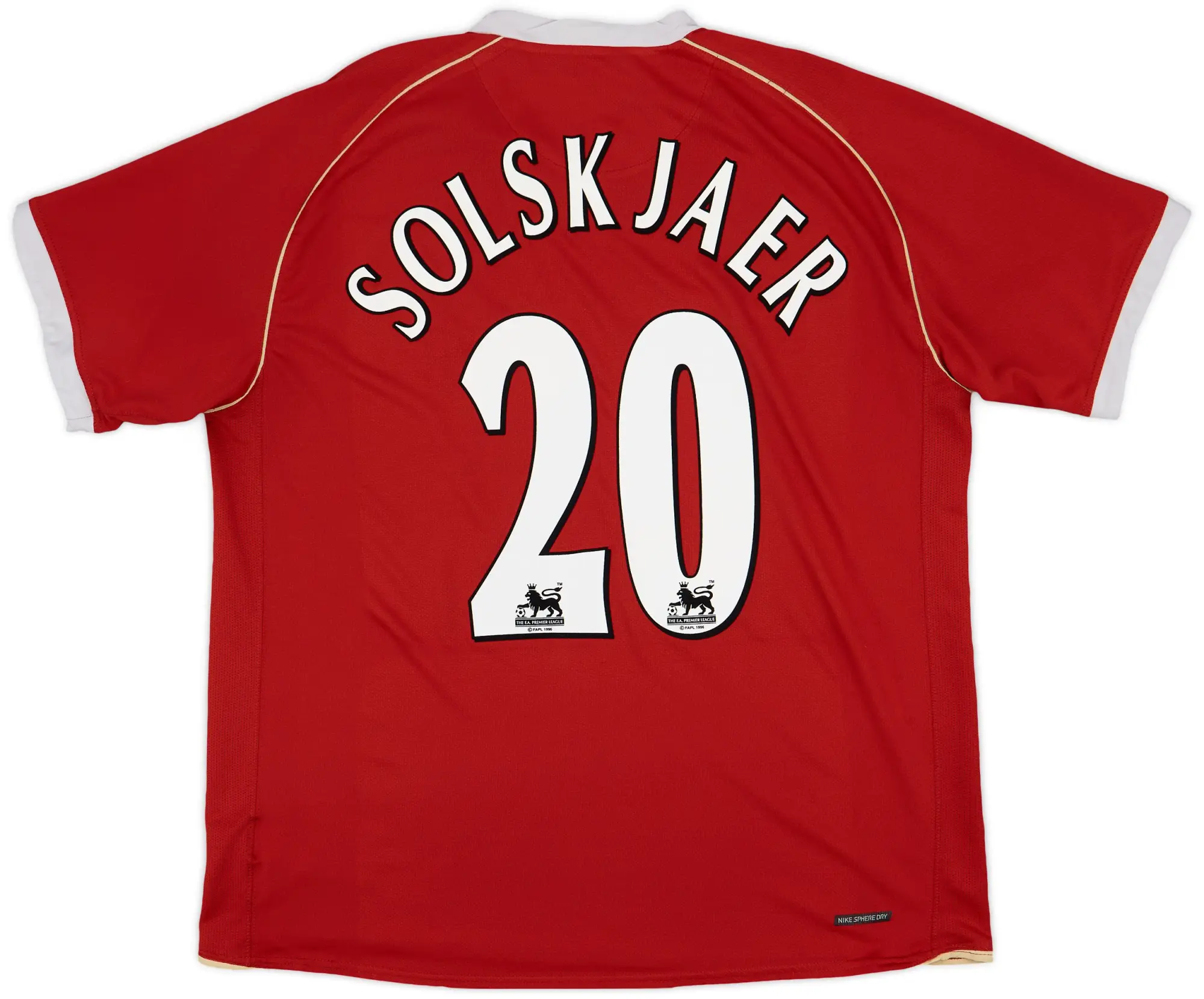 Nike 2006-07 Manchester United Home Shirt Solskjaer #20 - 5/10 - (XL)