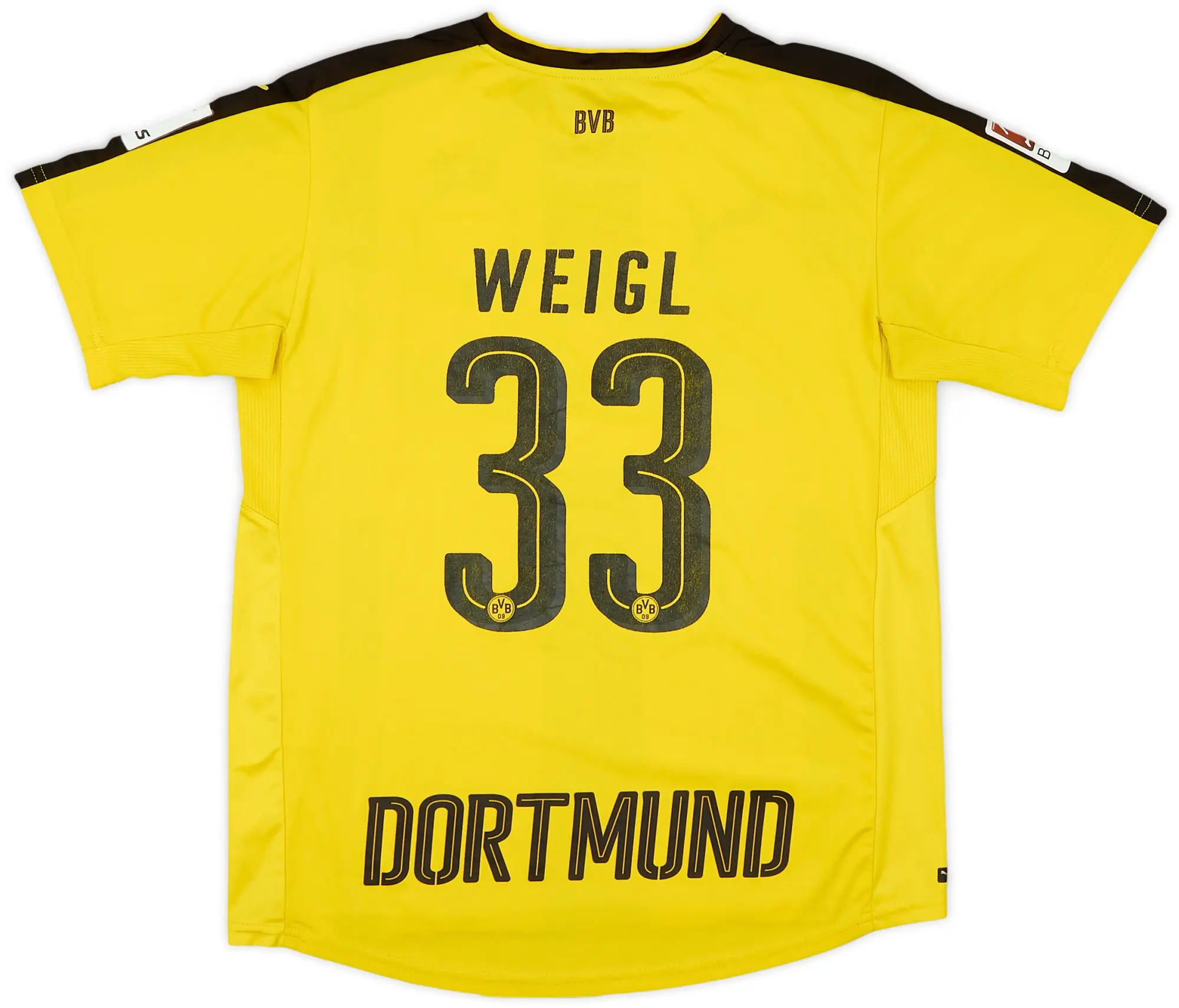 Puma 2016-17 Borussia Dortmund Home Shirt Weigl #33 - 8/10 - (L.Boys)