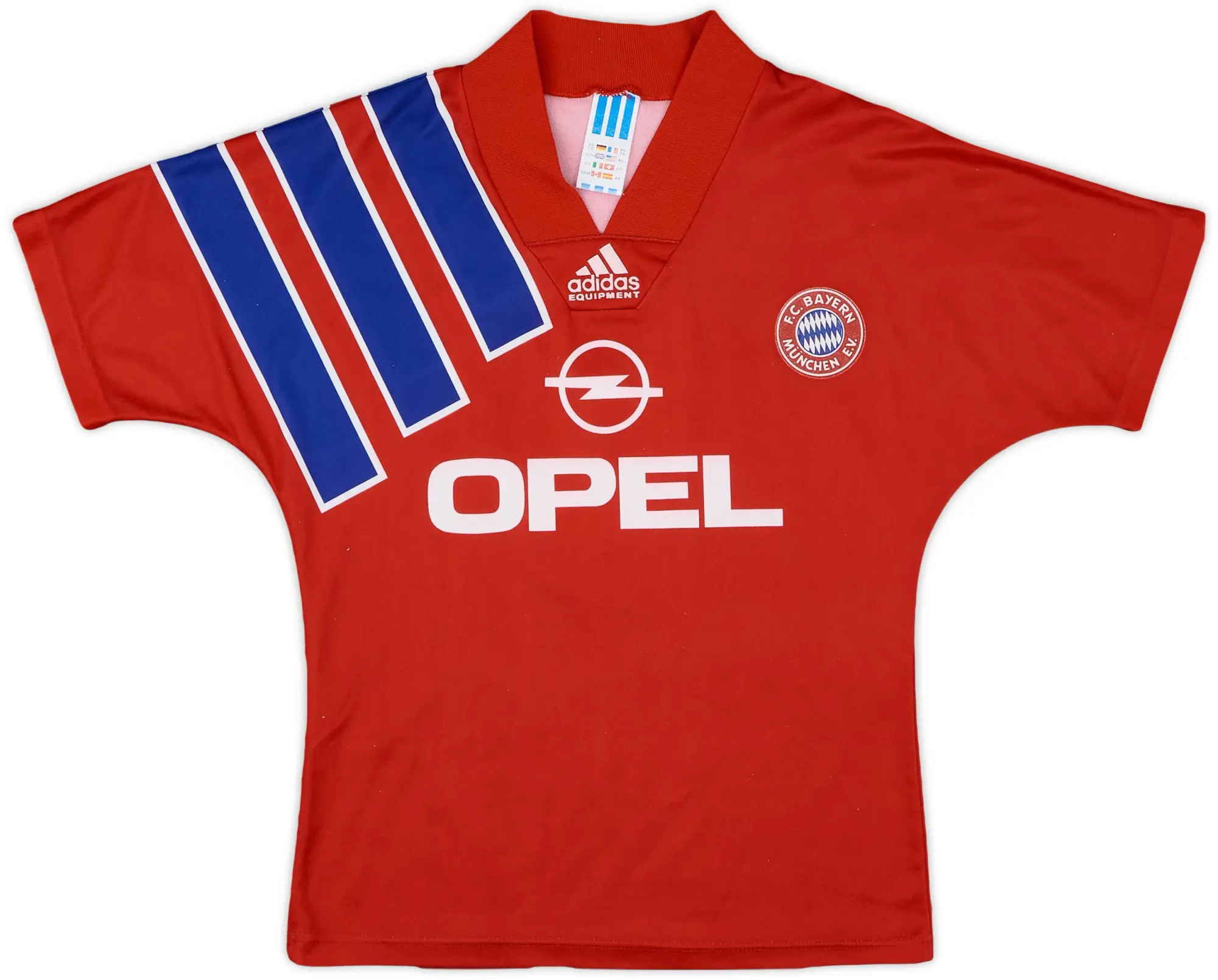 adidas 1991-93 Bayern Munich Home Shirt #8 - 8/10 - (L.Boys)