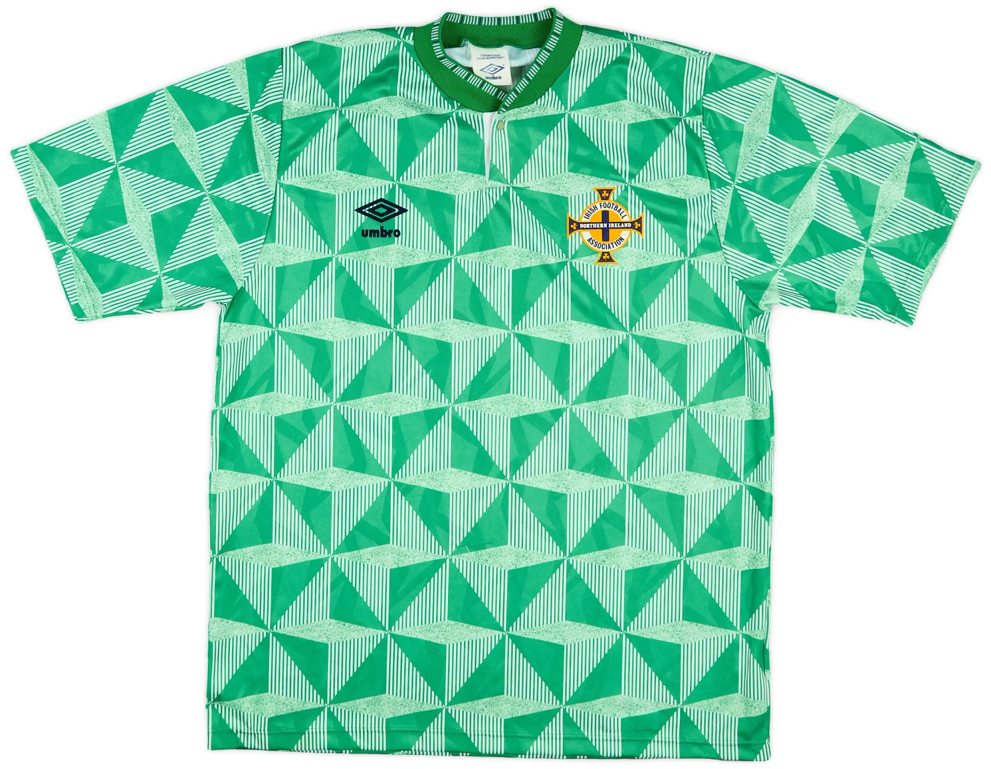 Umbro 1990-92 Northern Ireland Home Shirt - 8/10 - (L)