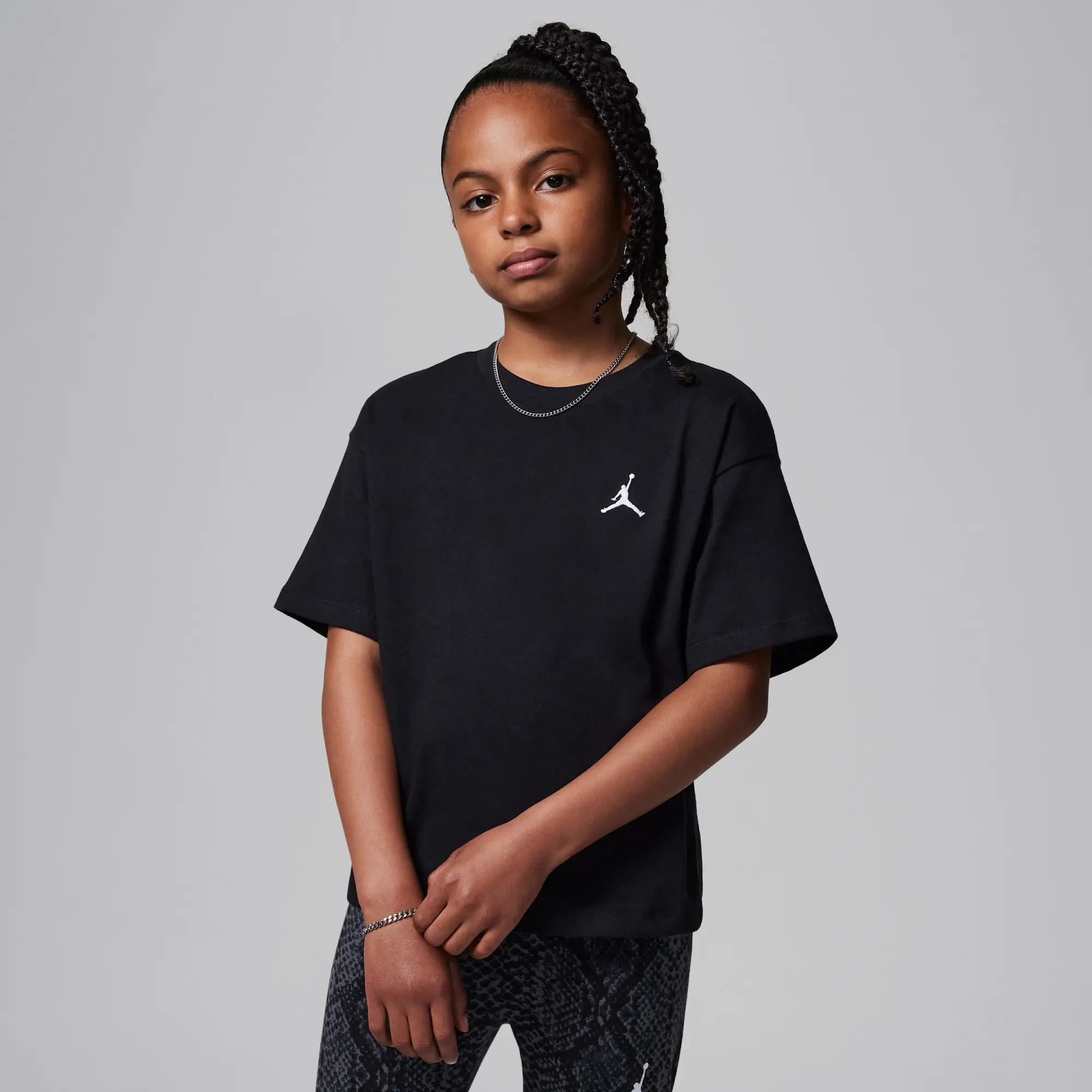 Nike Jordan MJ Brooklyn Essentials Older Kids' T-Shirt - Black