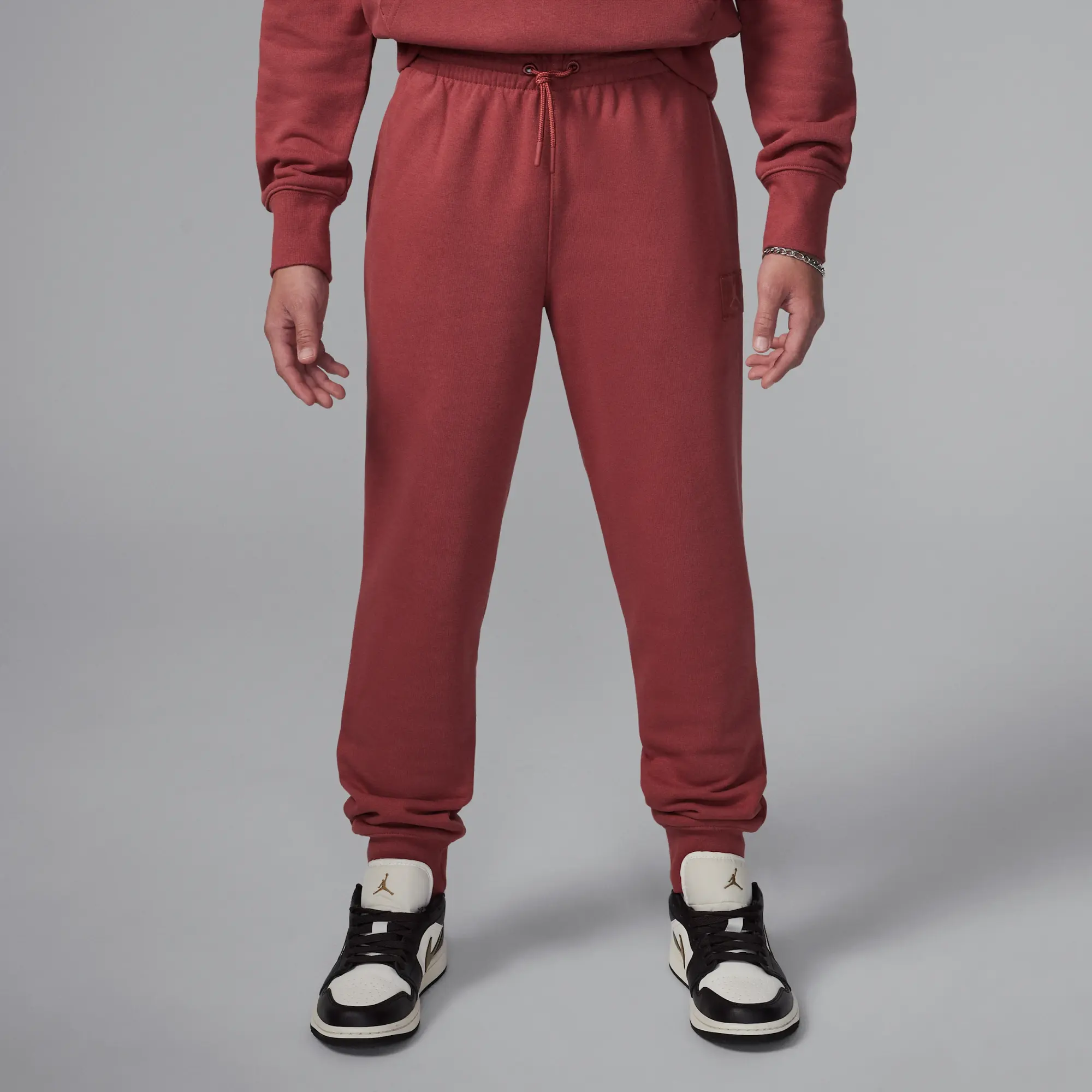 Nike Jordan MJ Flight Older Kids' Fleece Trousers - Red - Fleece