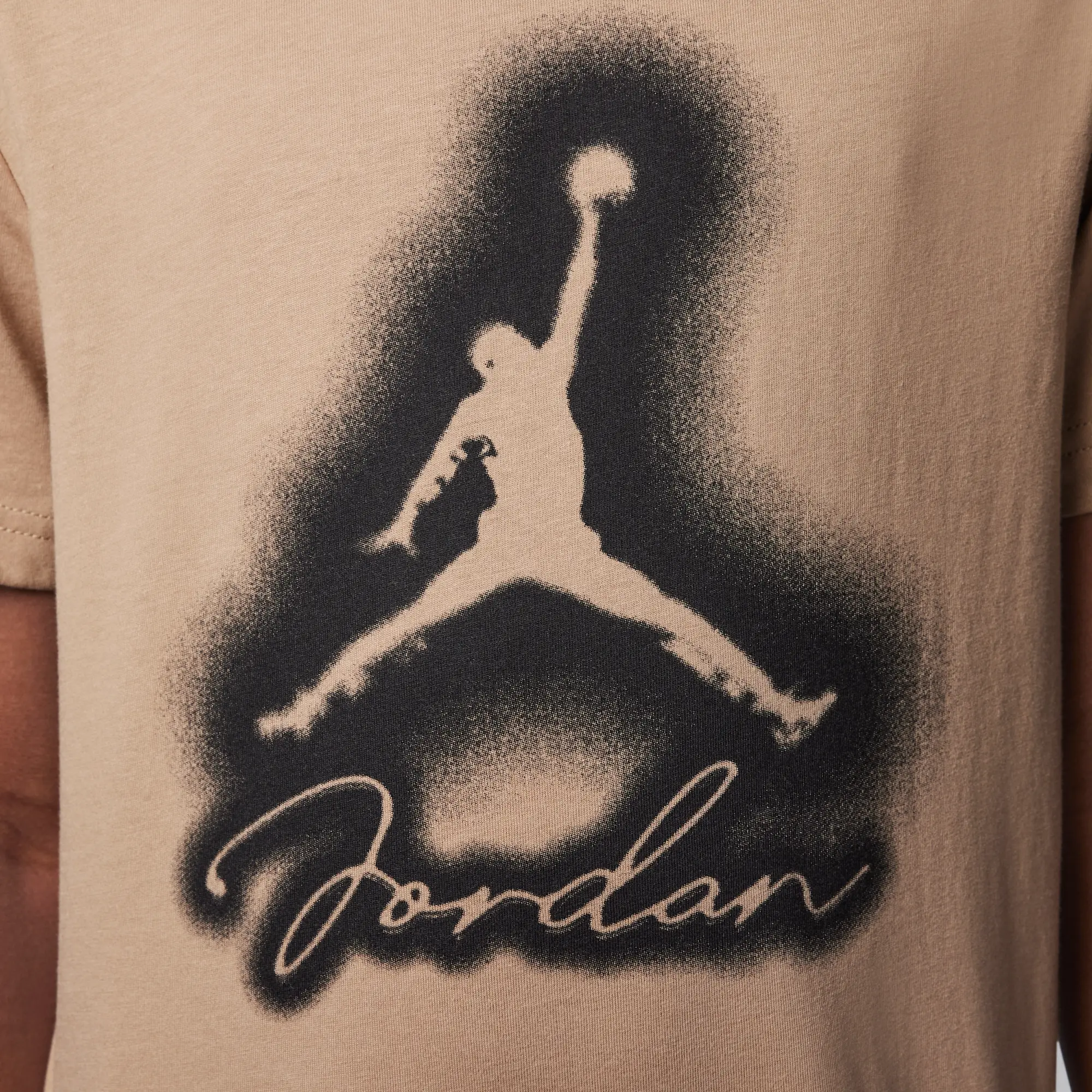 Nike Jordan MVP Older Kids' Airbrushed Jordan T-Shirt - Brown