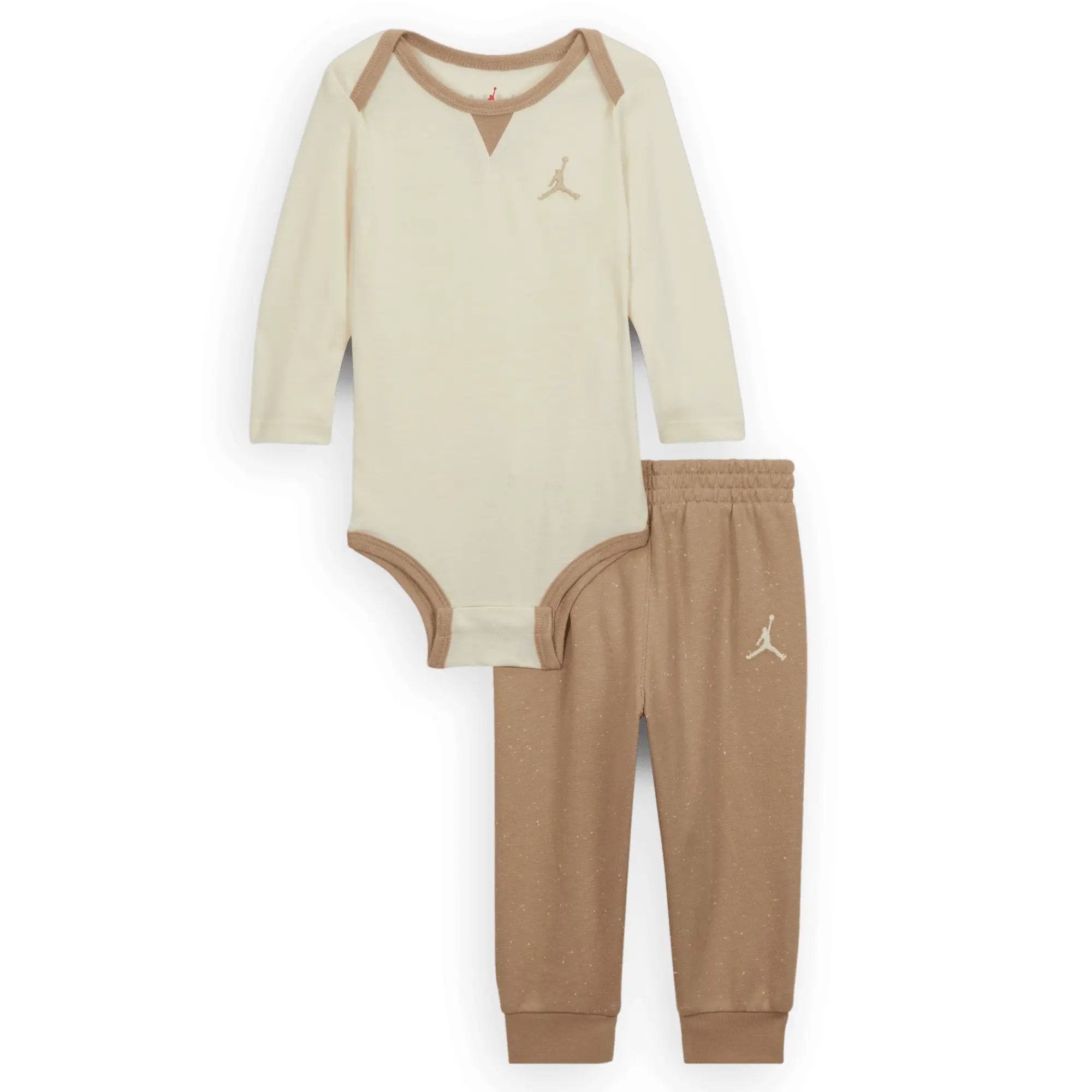 Nike Jordan Baby 2-Piece Rib Nep Bodysuit - Brown