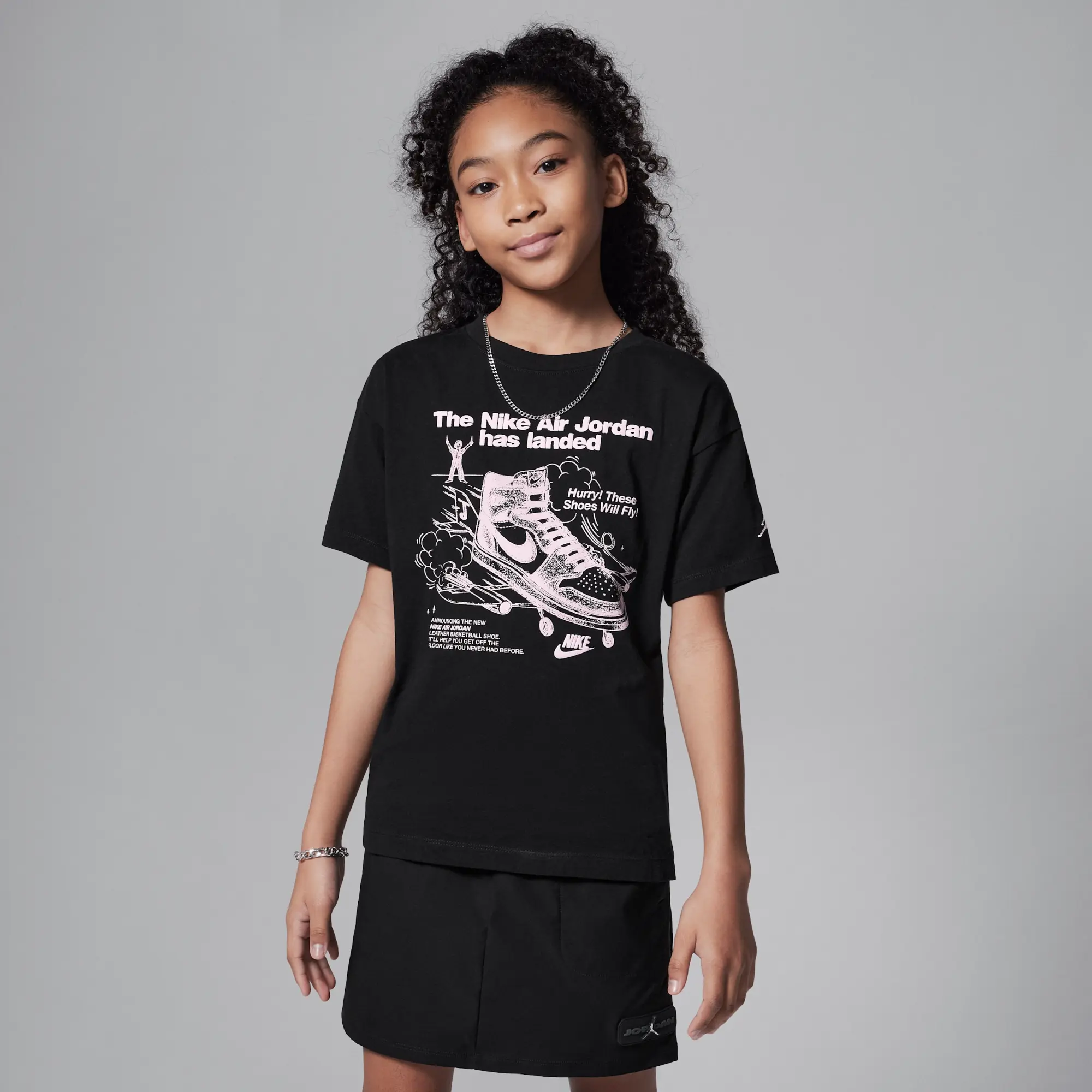 Nike Jordan Older Kids' Graphic T-Shirt - Black