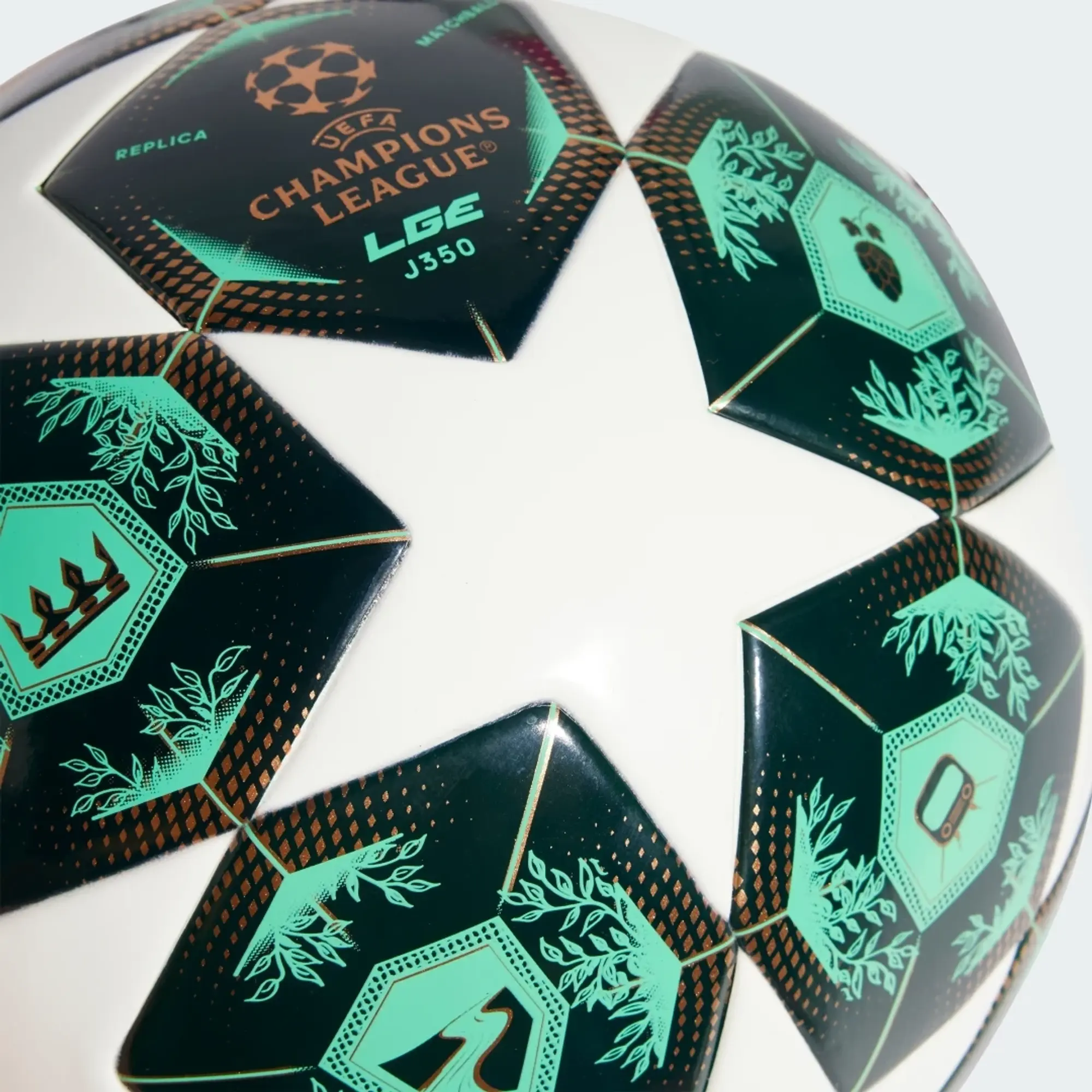 adidas Champions League Football in Green/White