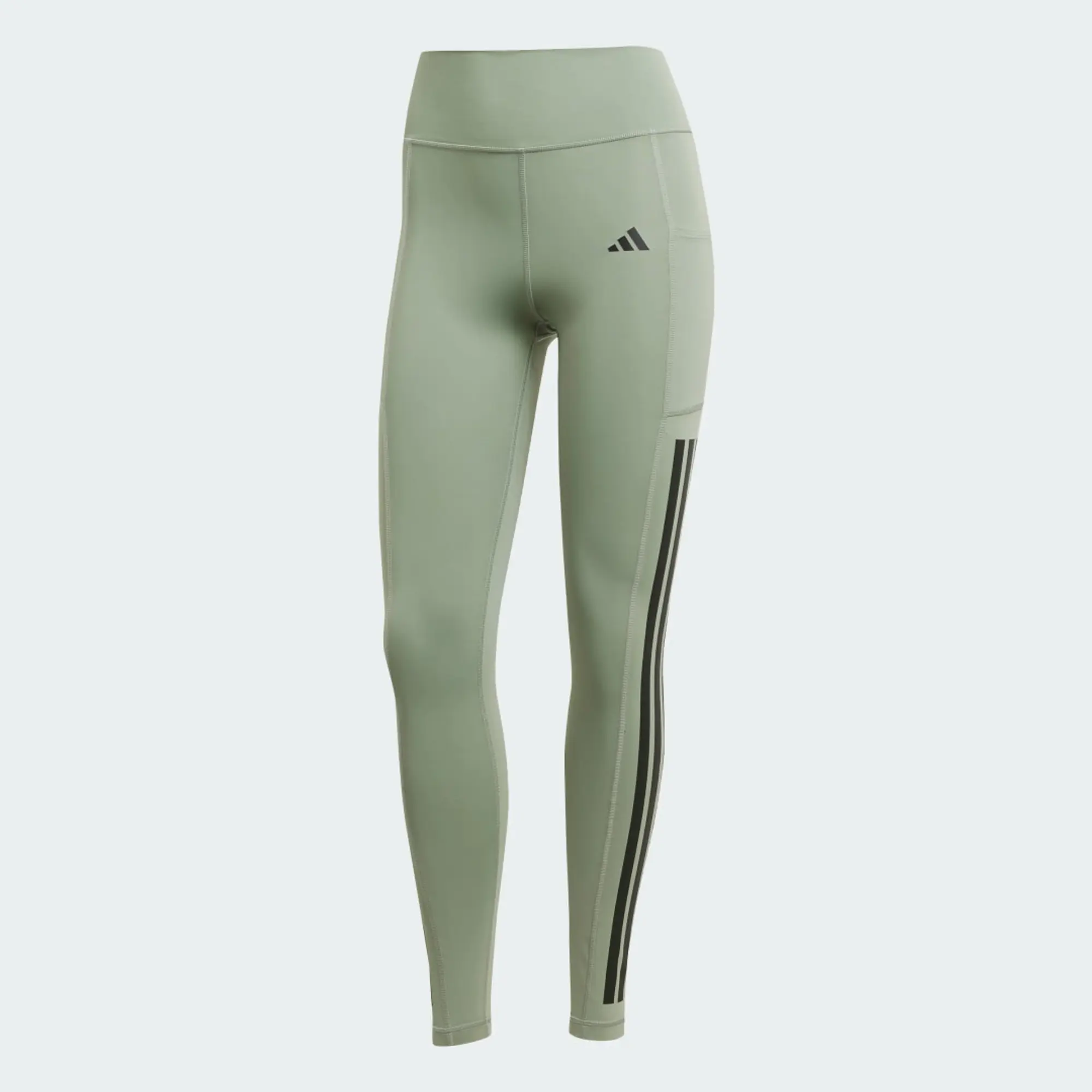 Adidas Optime 3 Stripes Full Length Leggings
