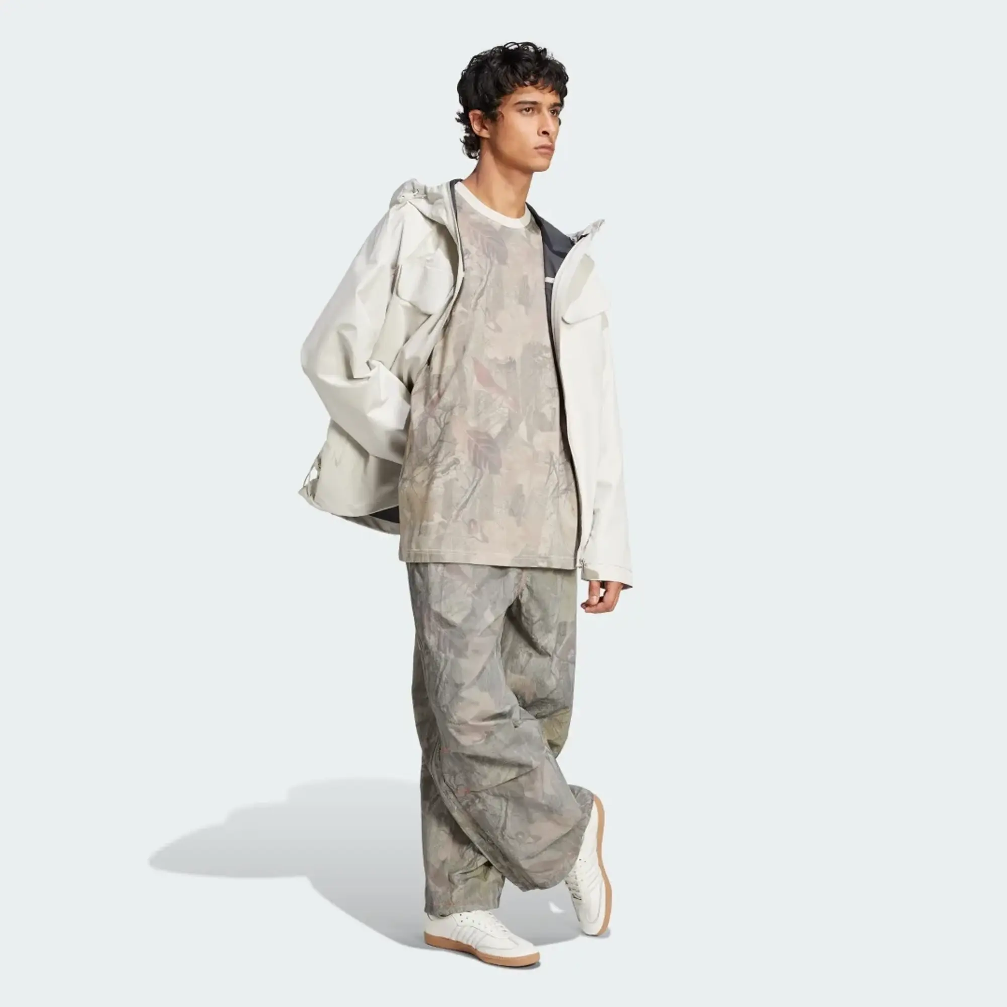 Adidas Originals Premium Essentials Jacket In Beige-Neutral