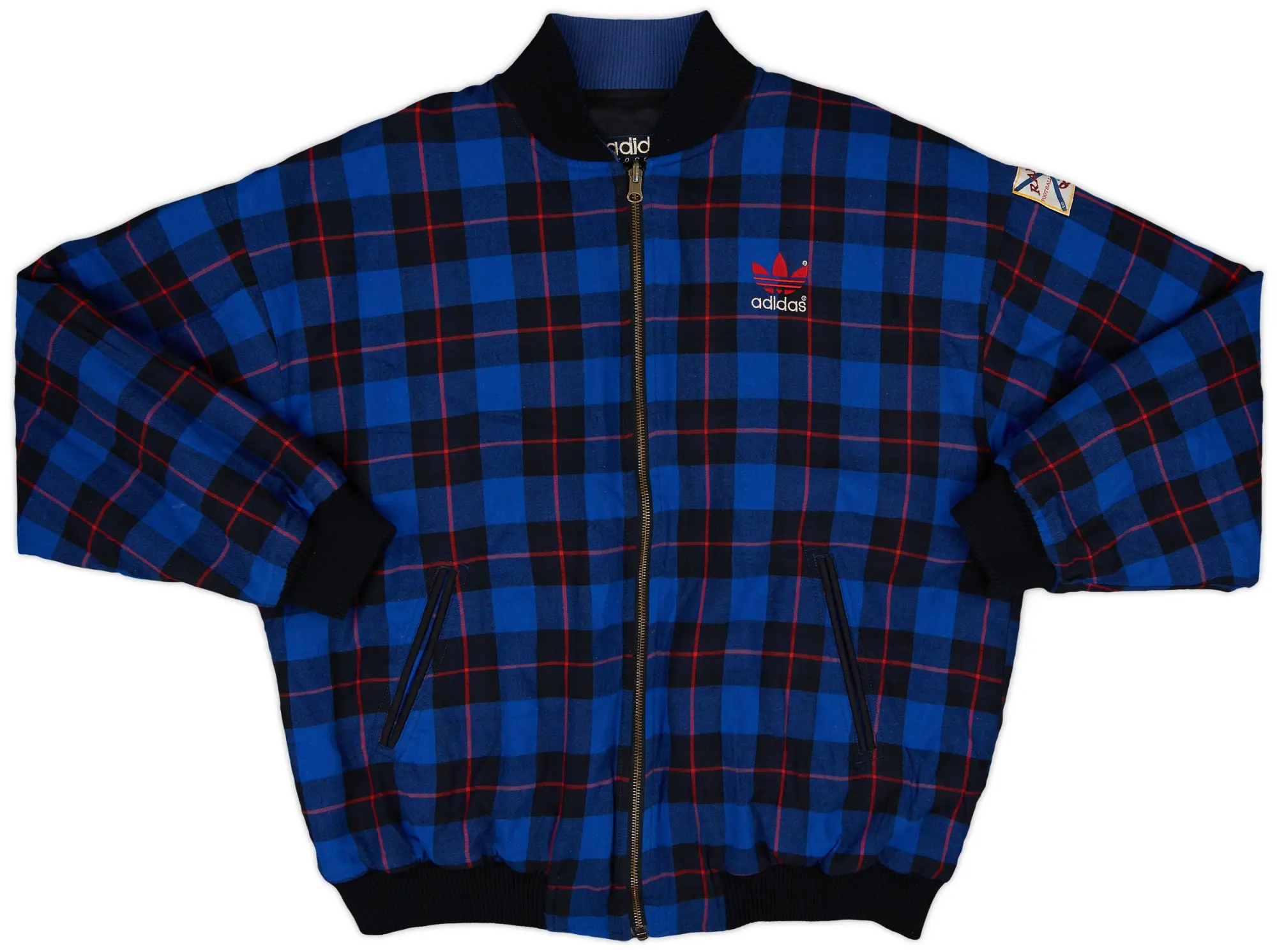 1992-93 Rangers adidas Reversible Bomber Jacket - 9/10 - (L)