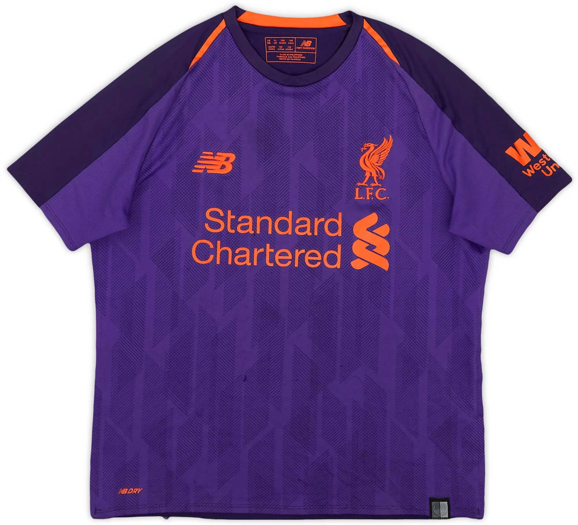 NewBalance 2018-19 Liverpool Away Shirt - 6/10 - (L.Boys)