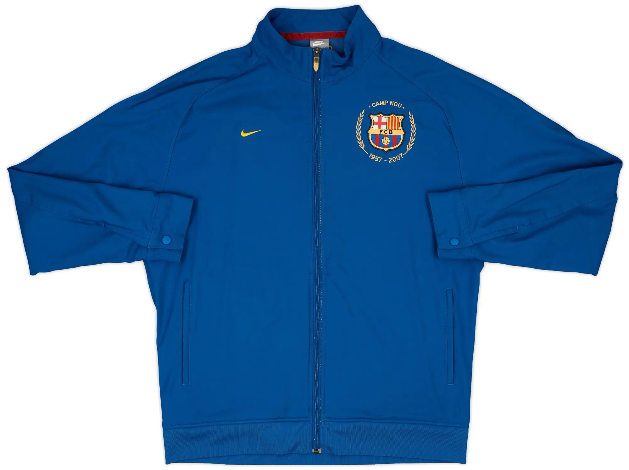 2007-08 Barcelona Nike Track Jacket - 9/10 - (L)