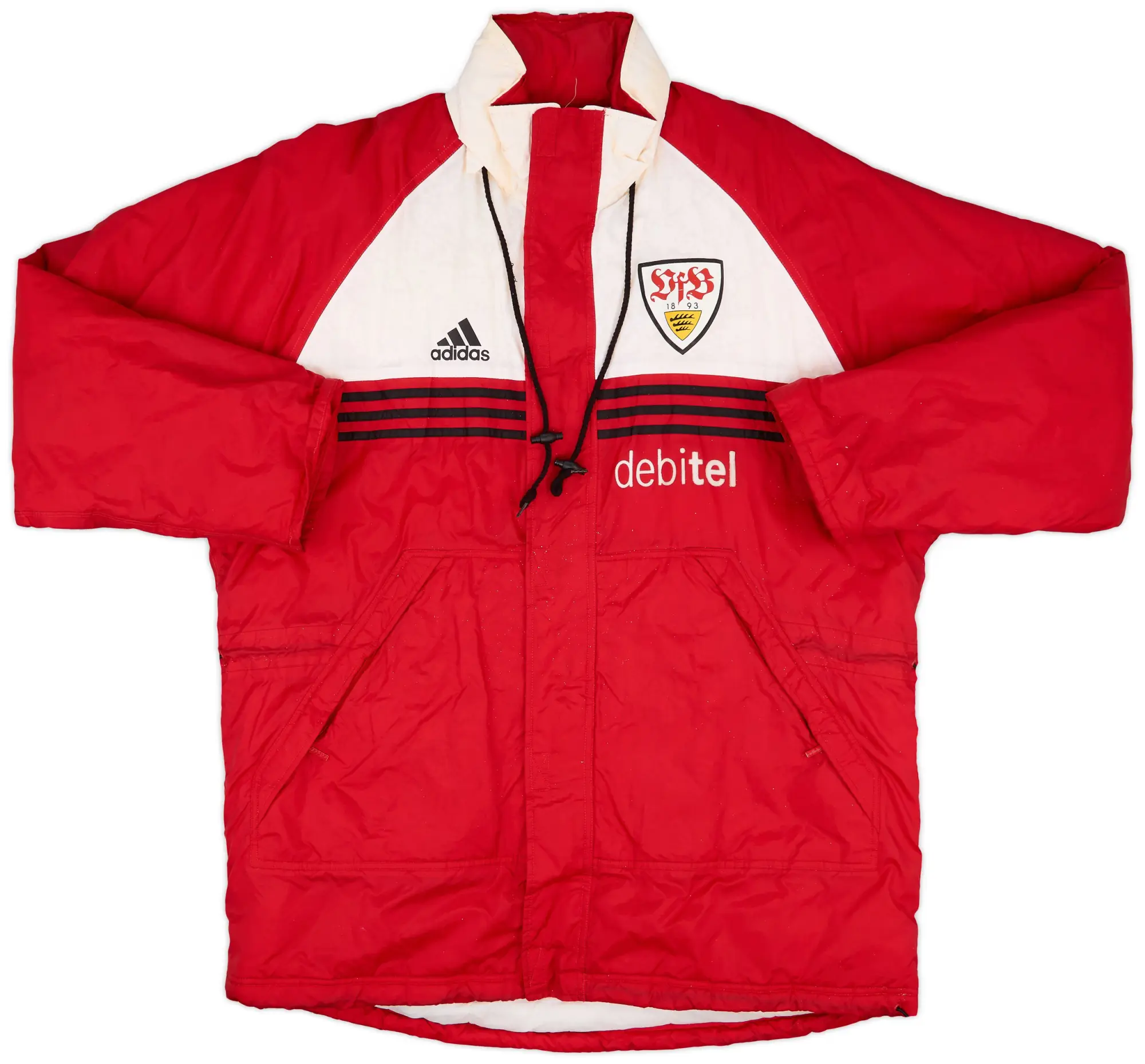 1998-00 Stuttgart adidas Padded Bench Coat - 5/10 - (XL)