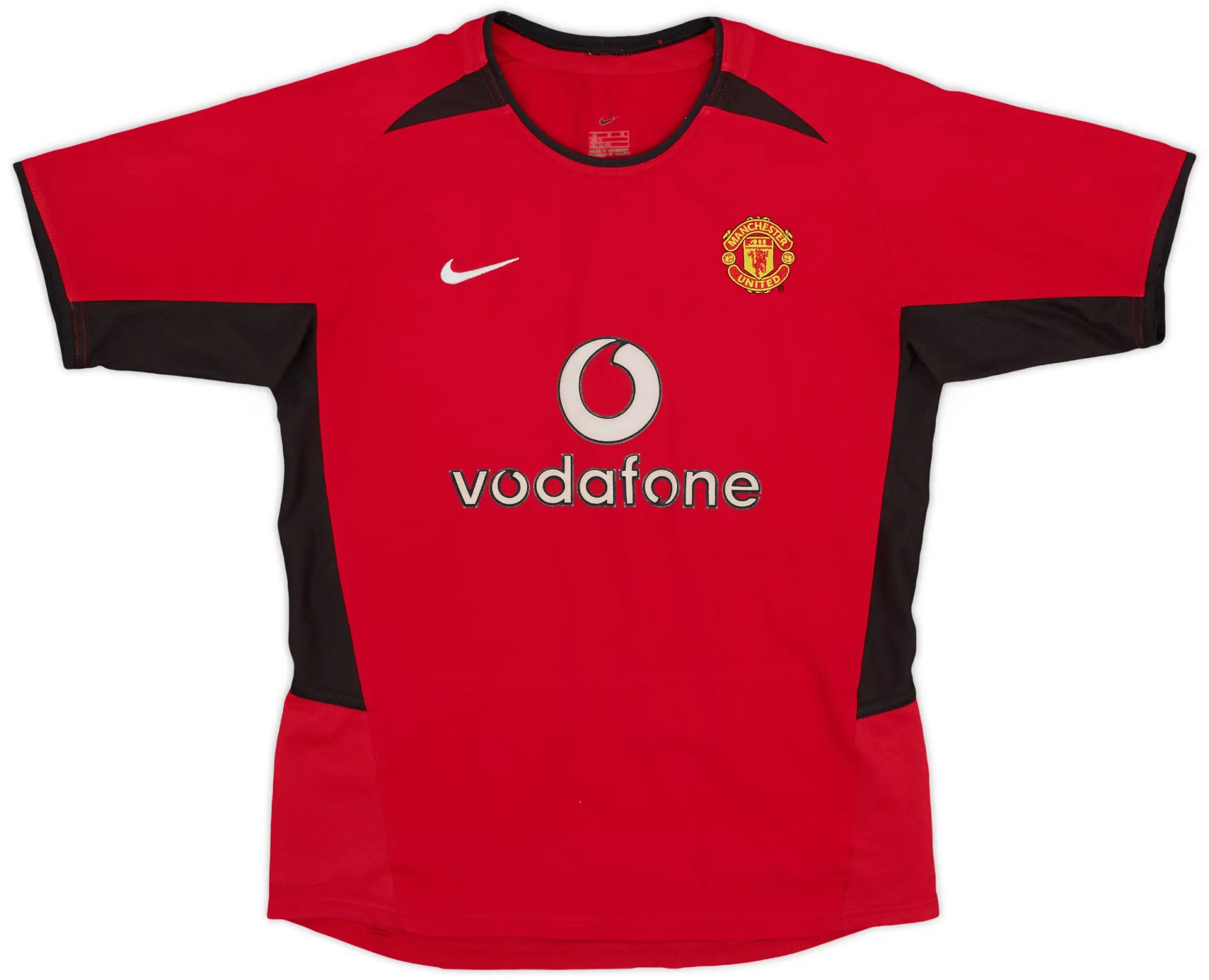 Nike 2002-04 Manchester United Home Shirt - 8/10 - (M.Boys)