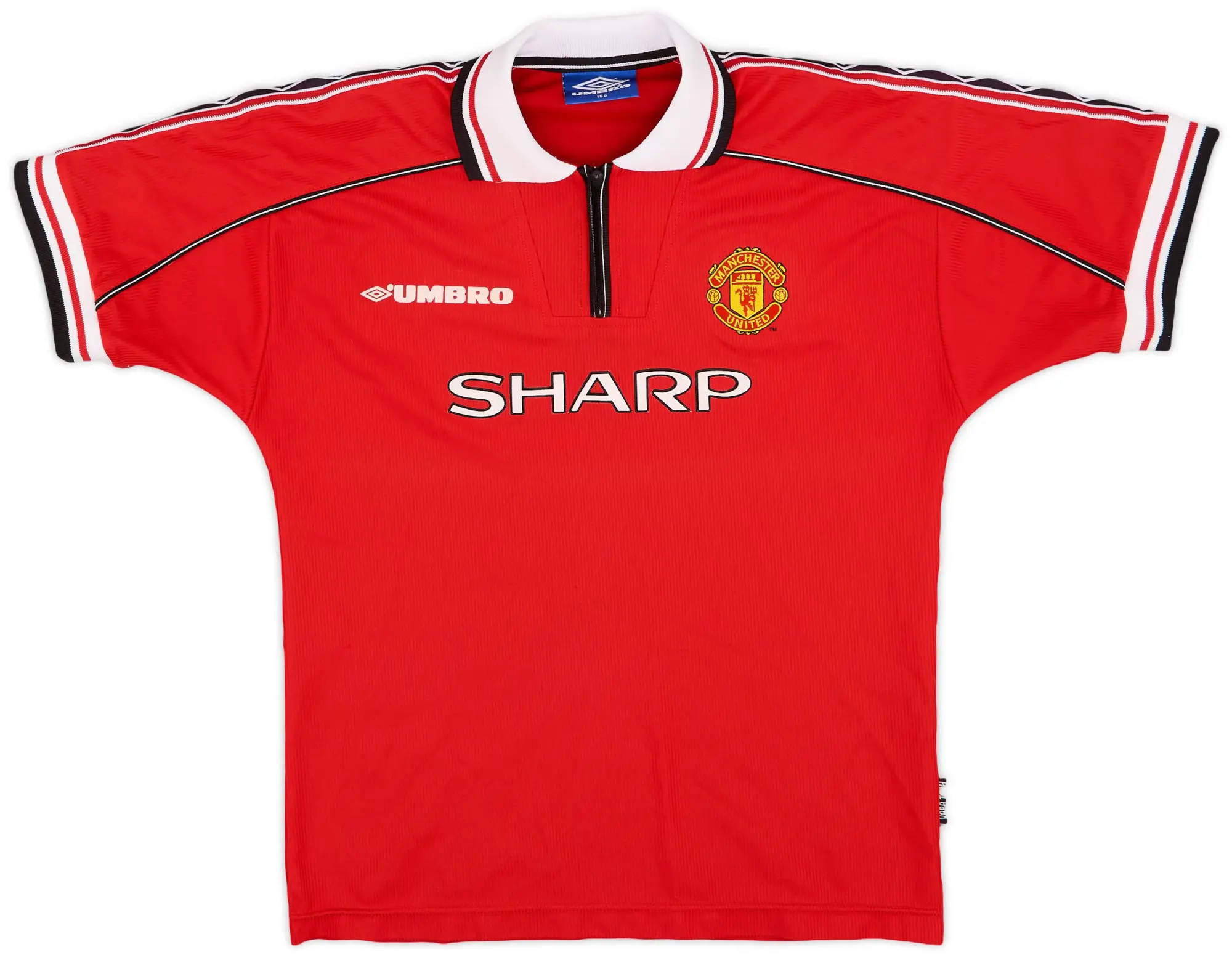 Umbro 1998-00 Manchester United Home Shirt - 8/10 - (L.Boys)