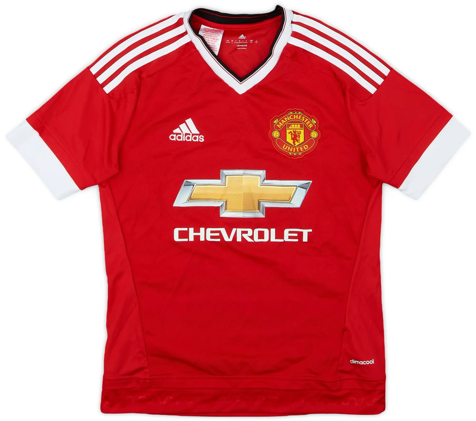 adidas 2015-16 Manchester United Home Shirt - 8/10 - (L.Boys)