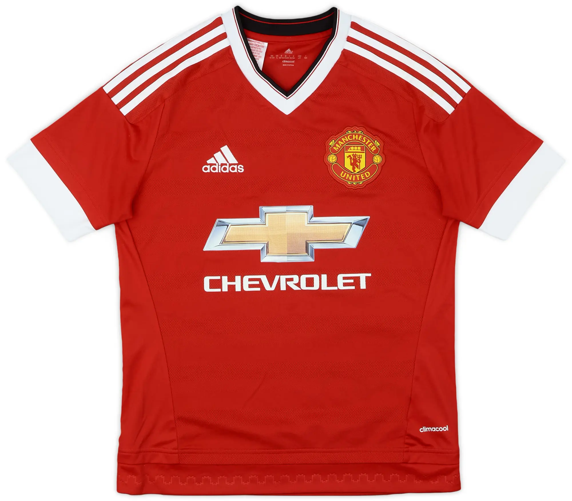 adidas 2015-16 Manchester United Home Shirt - 8/10 - (L.Boys)