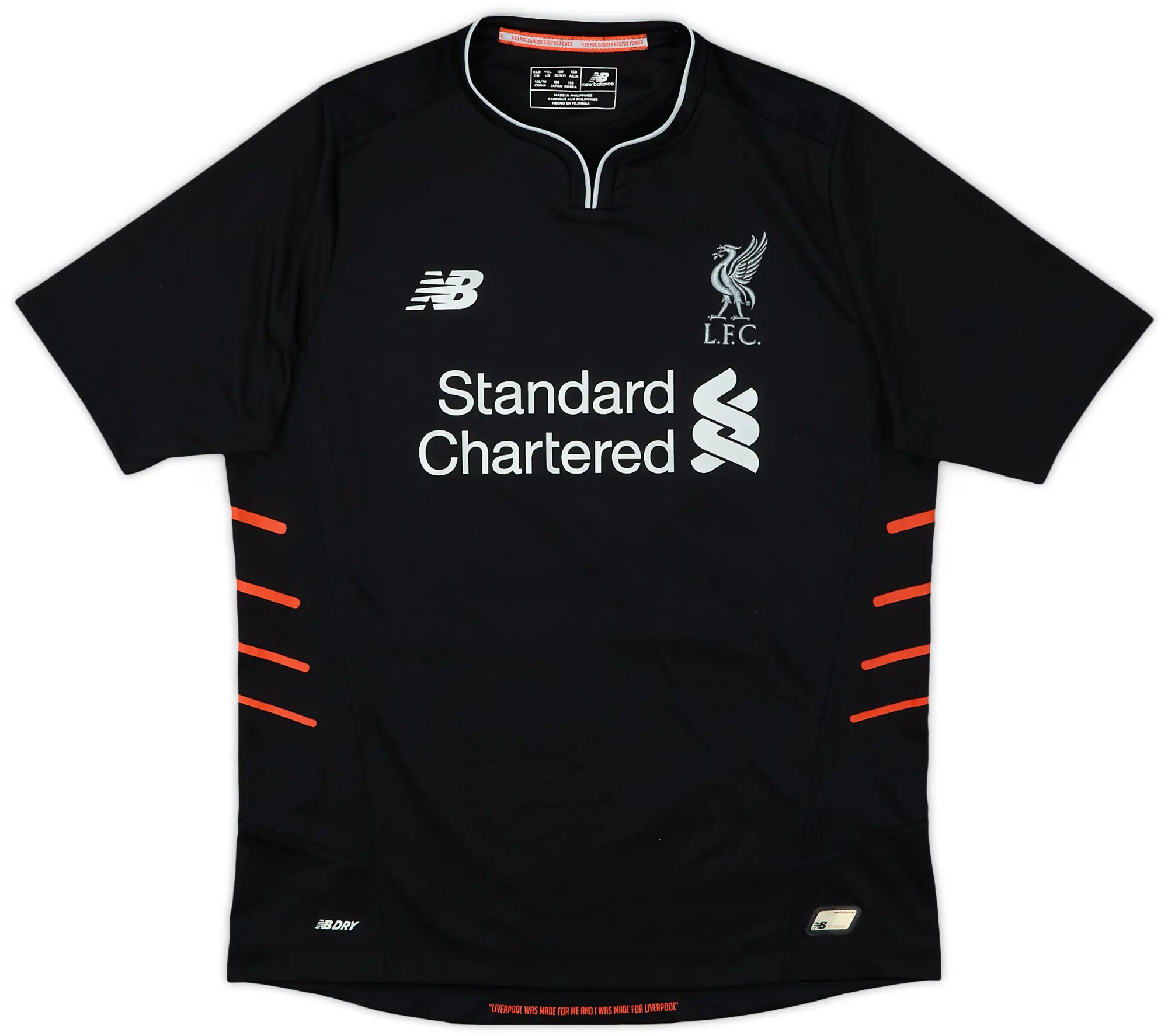 NewBalance 2016-17 Liverpool Away Shirt - 9/10 - (XL.Boys)