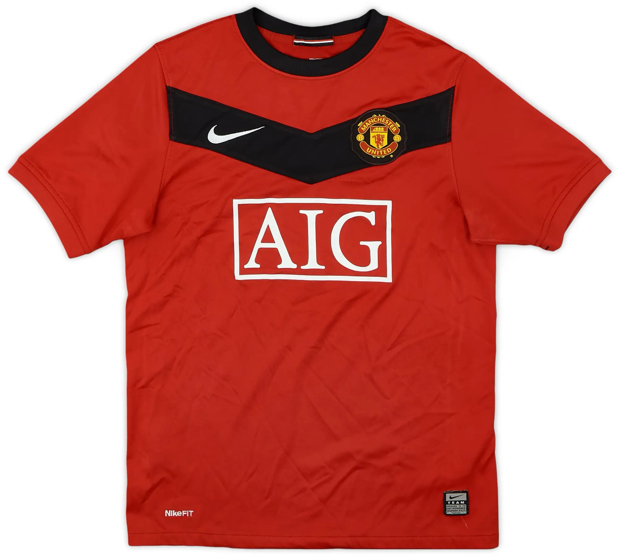 Nike 2009-10 Manchester United Home Shirt - 9/10 - (M.Boys)