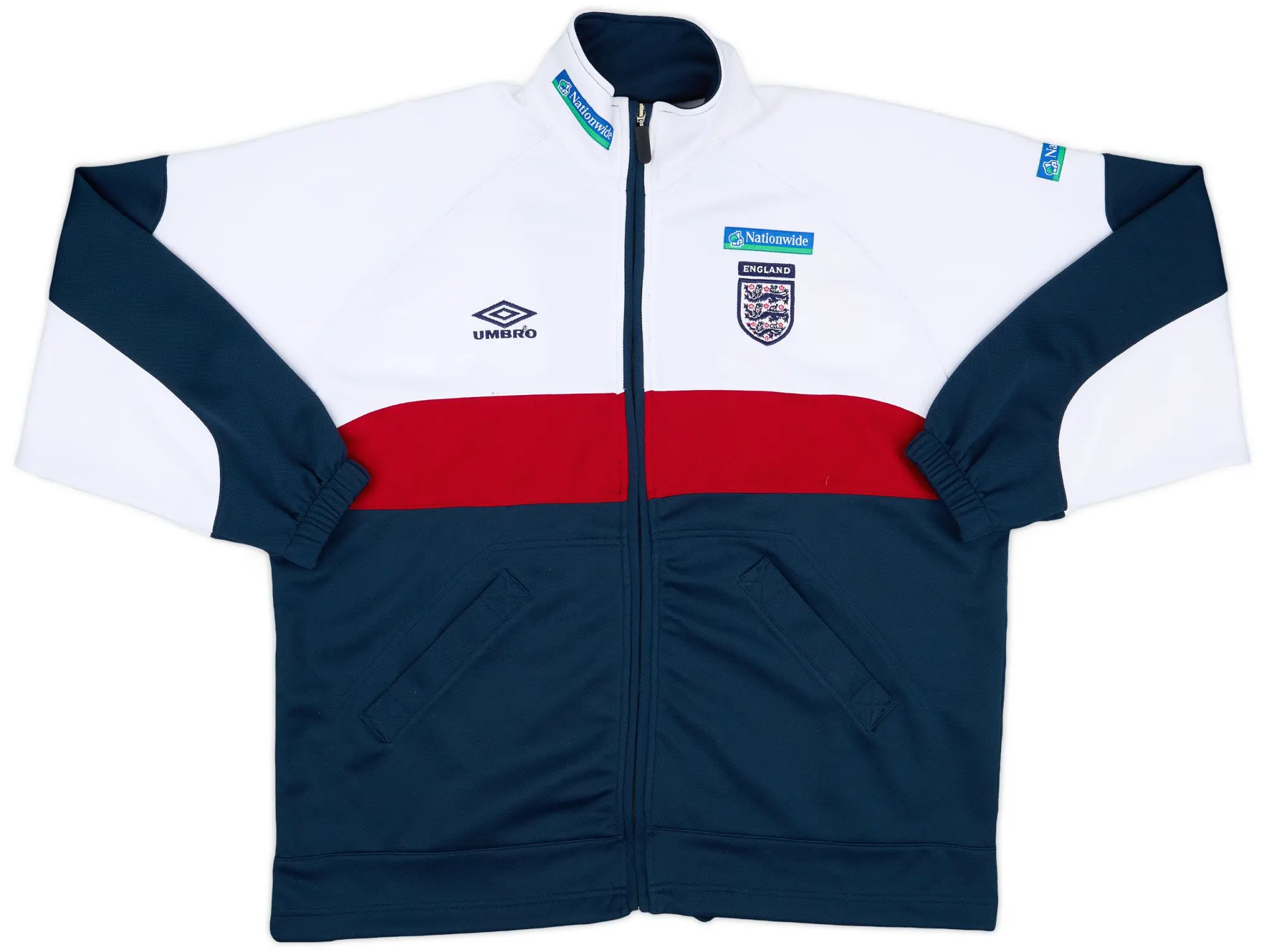 2000-02 England Umbro Track Jacket - 9/10 - (M)