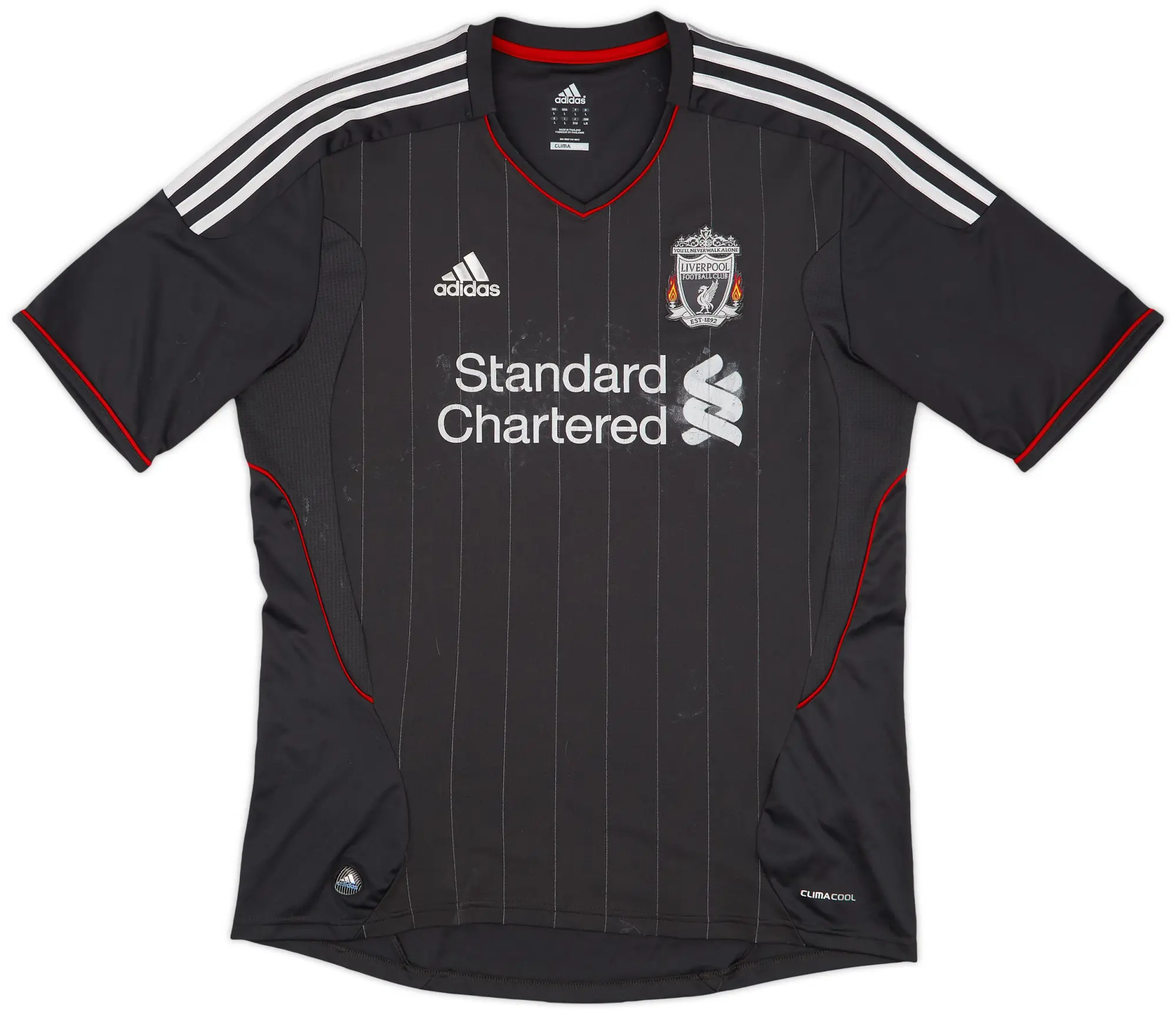 adidas 2011-12 Liverpool Away Shirt - 4/10 - (L)