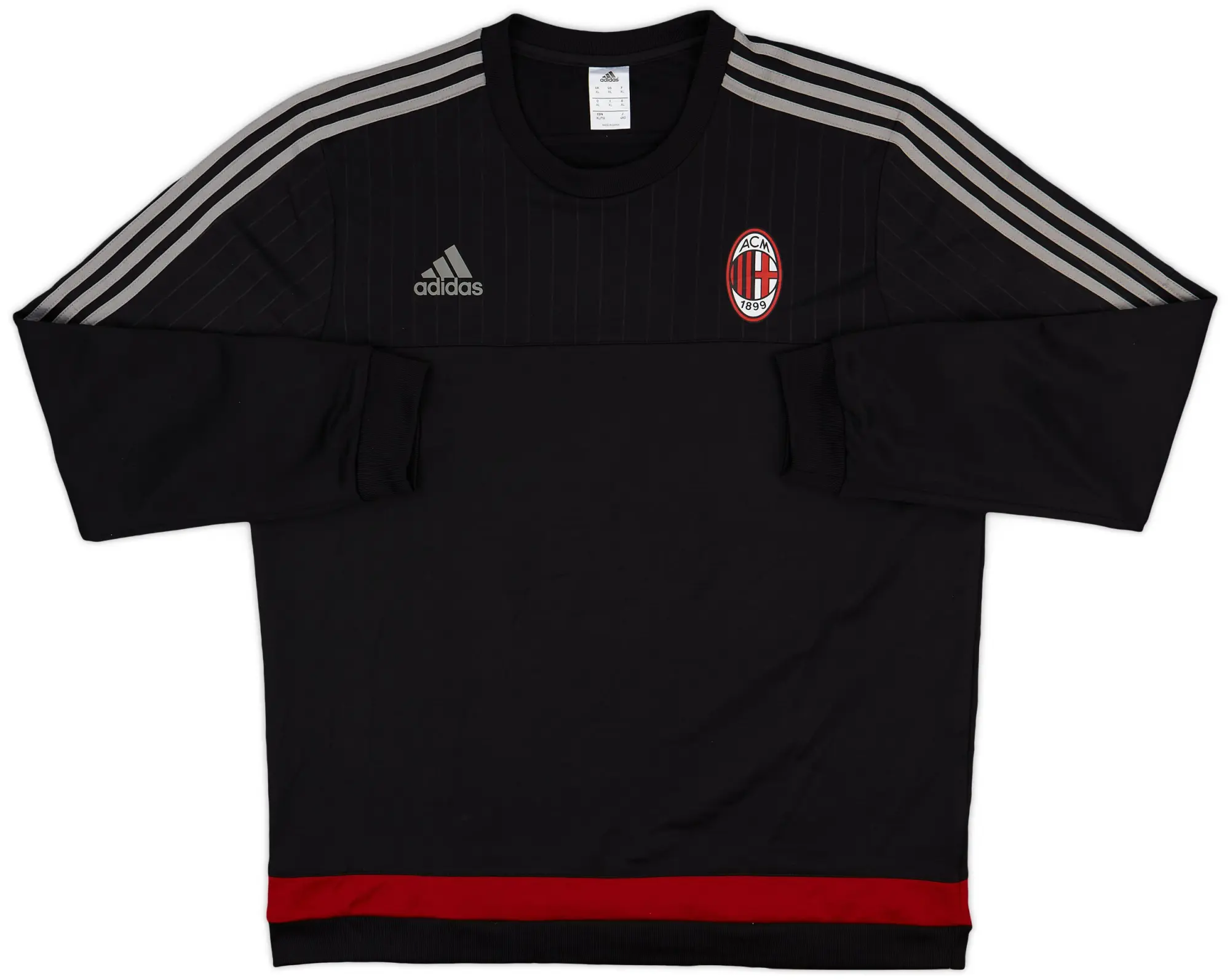 2015-16 AC Milan adidas Sweat Top - 8/10 - (XL)