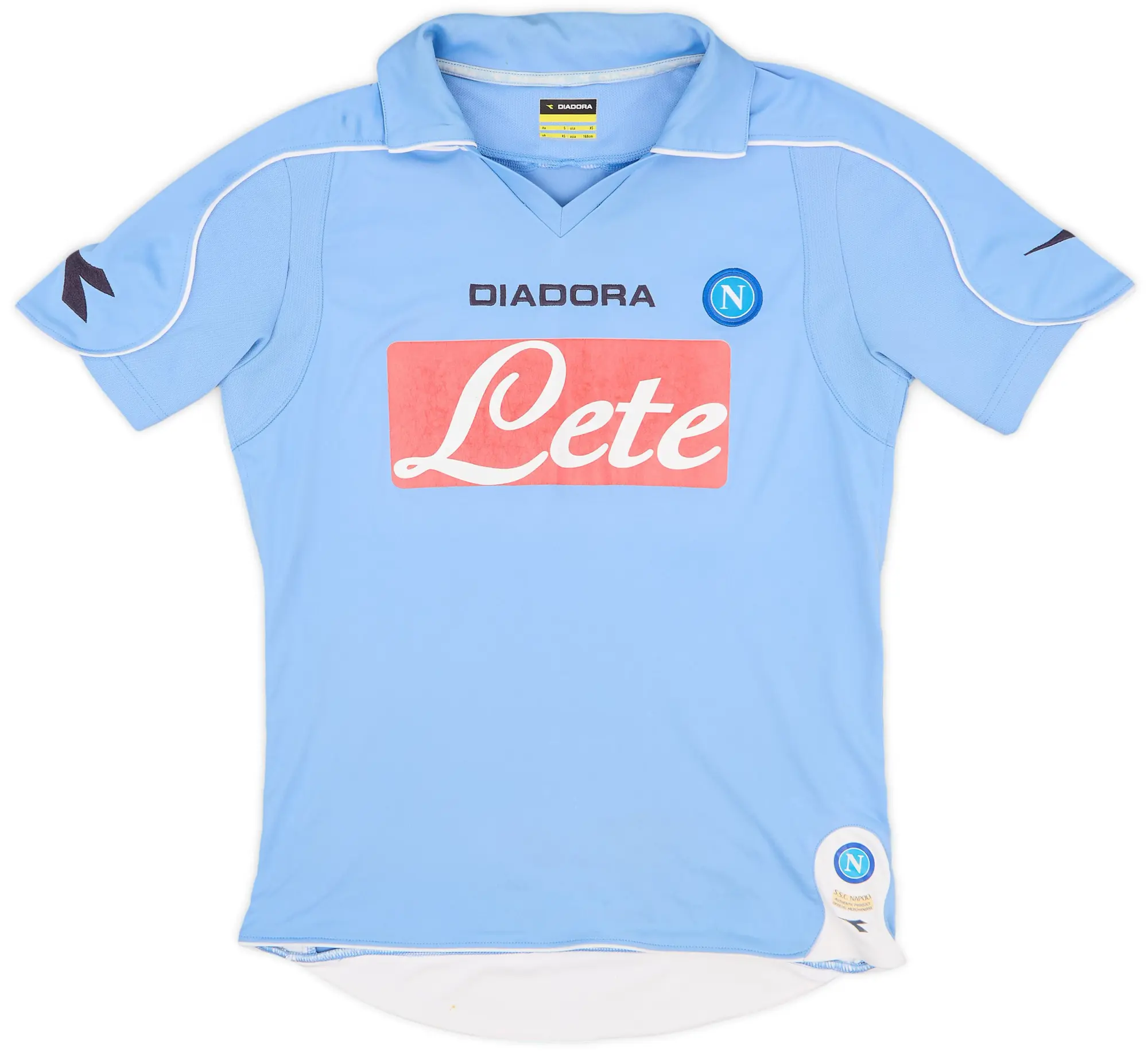 Diadora 2008-09 Napoli Home Shirt - 7/10 - (XS)