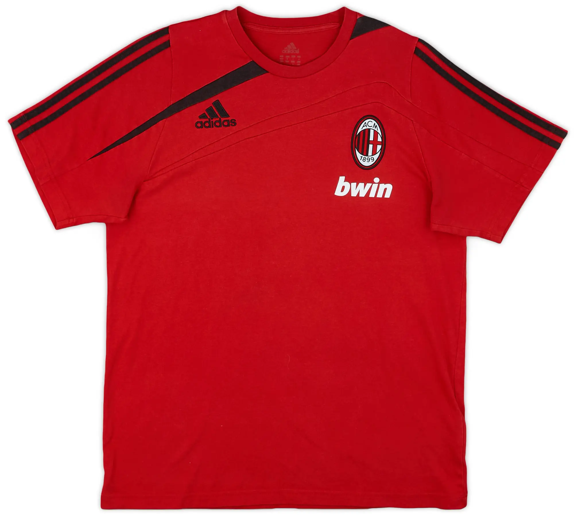 2009-10 AC Milan adidas Cotton Shirt - 8/10 - (S)