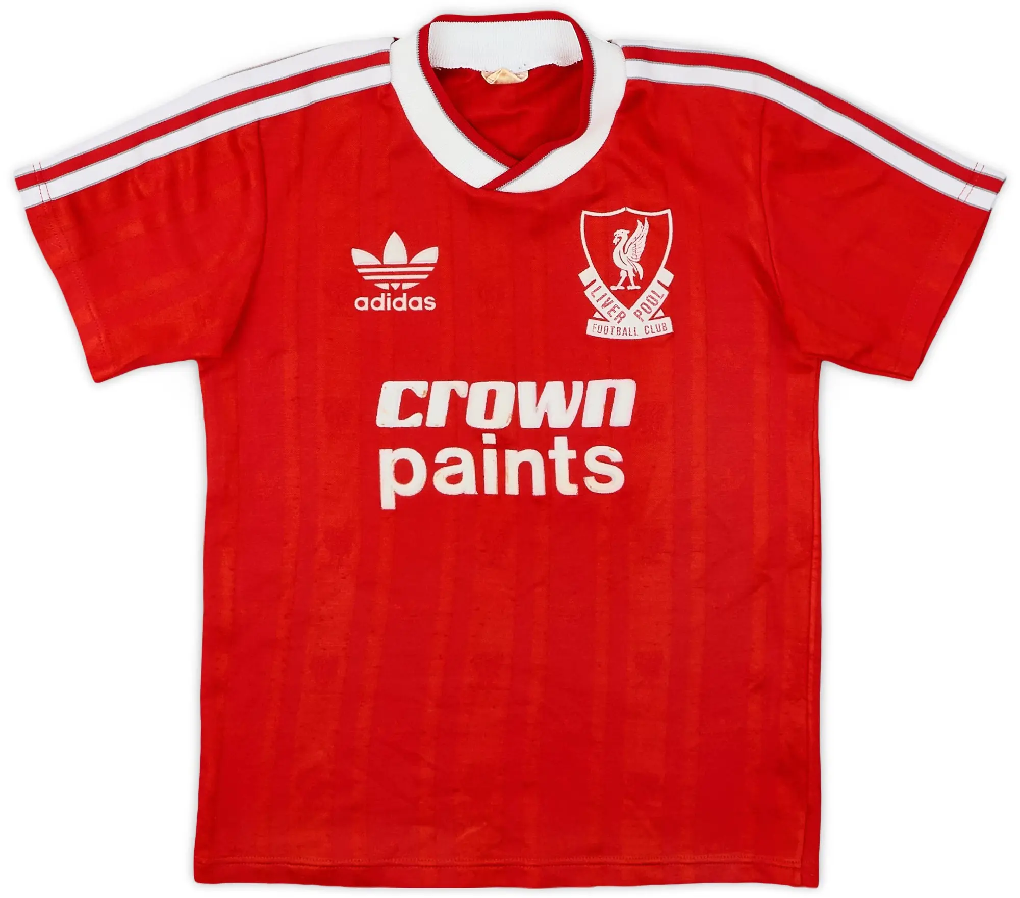 adidas 1987-88 Liverpool Home Shirt - 8/10 - (L.Boys)