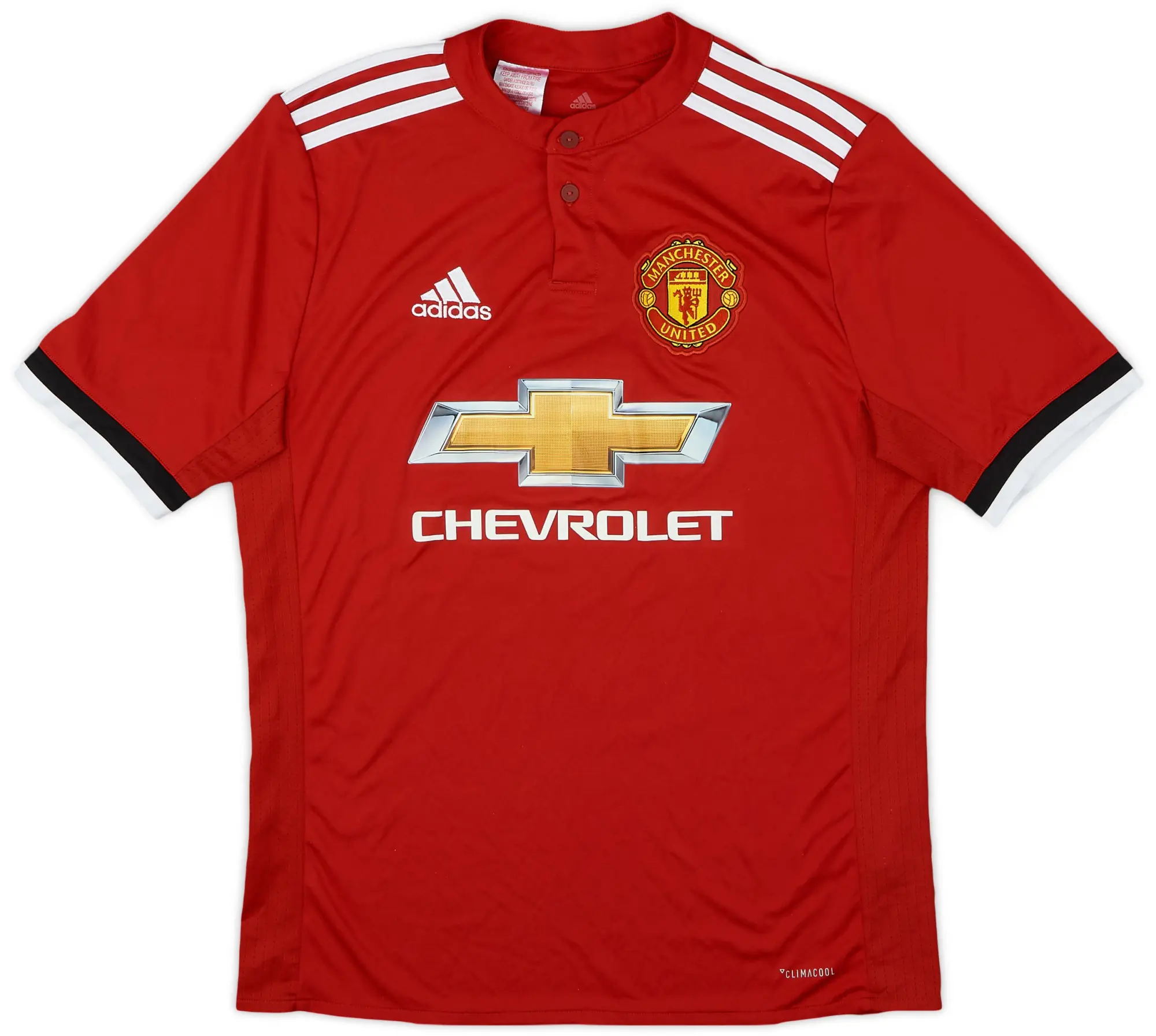 adidas 2017-18 Manchester United Home Shirt - 9/10 - (XL.Boys)